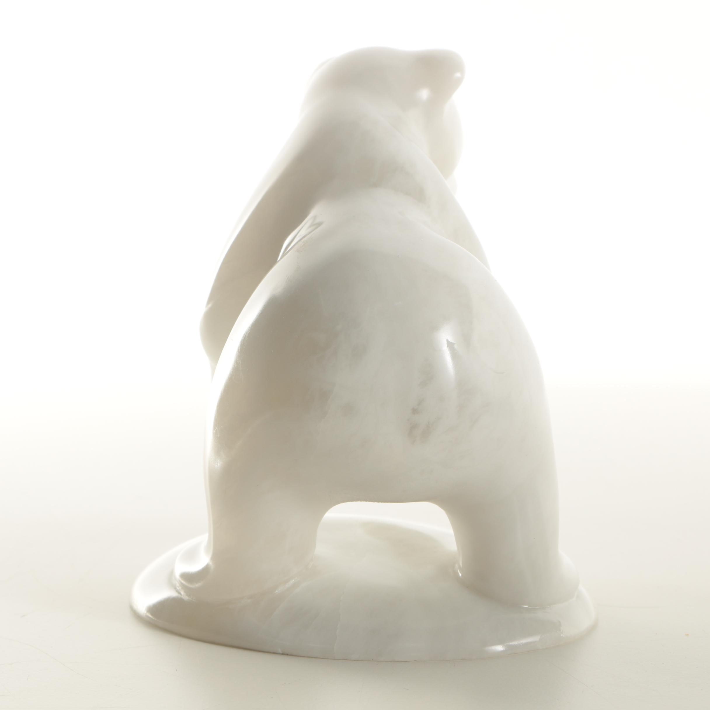 Gabriel Beaulieu Calcite Sculpture of Bear