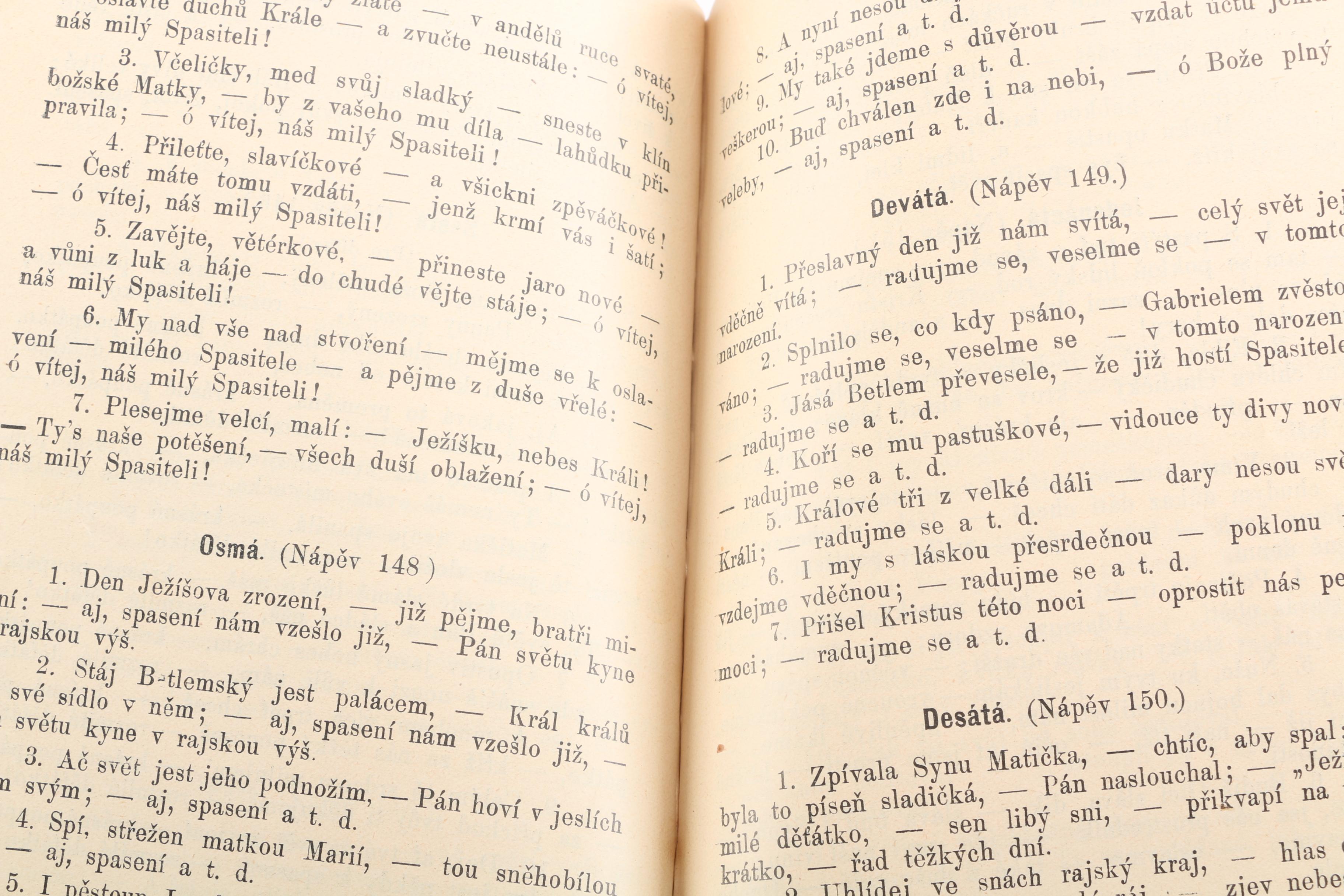 1902 Roman Catholic Archdiocese of Olomouc Czech Hymnal