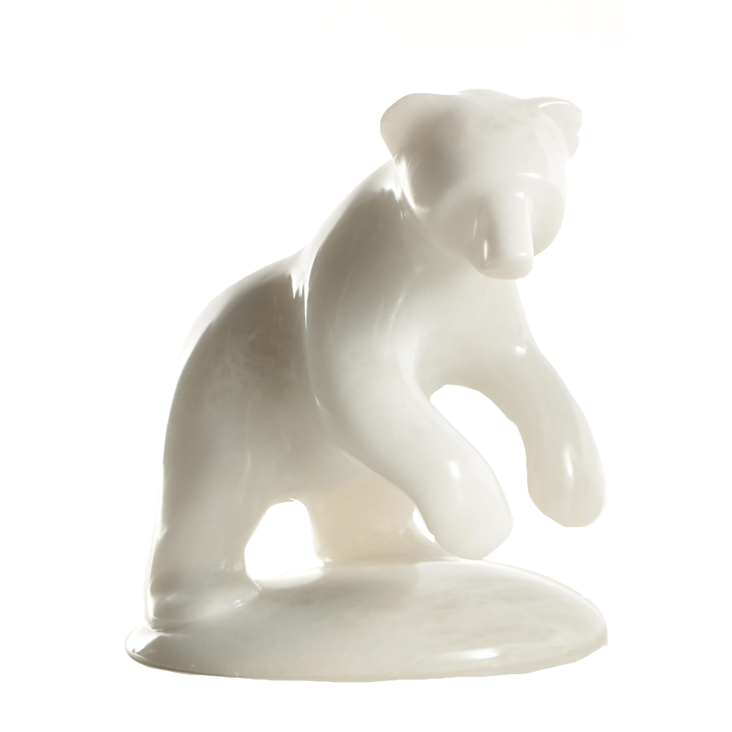 Gabriel Beaulieu Calcite Sculpture of Bear