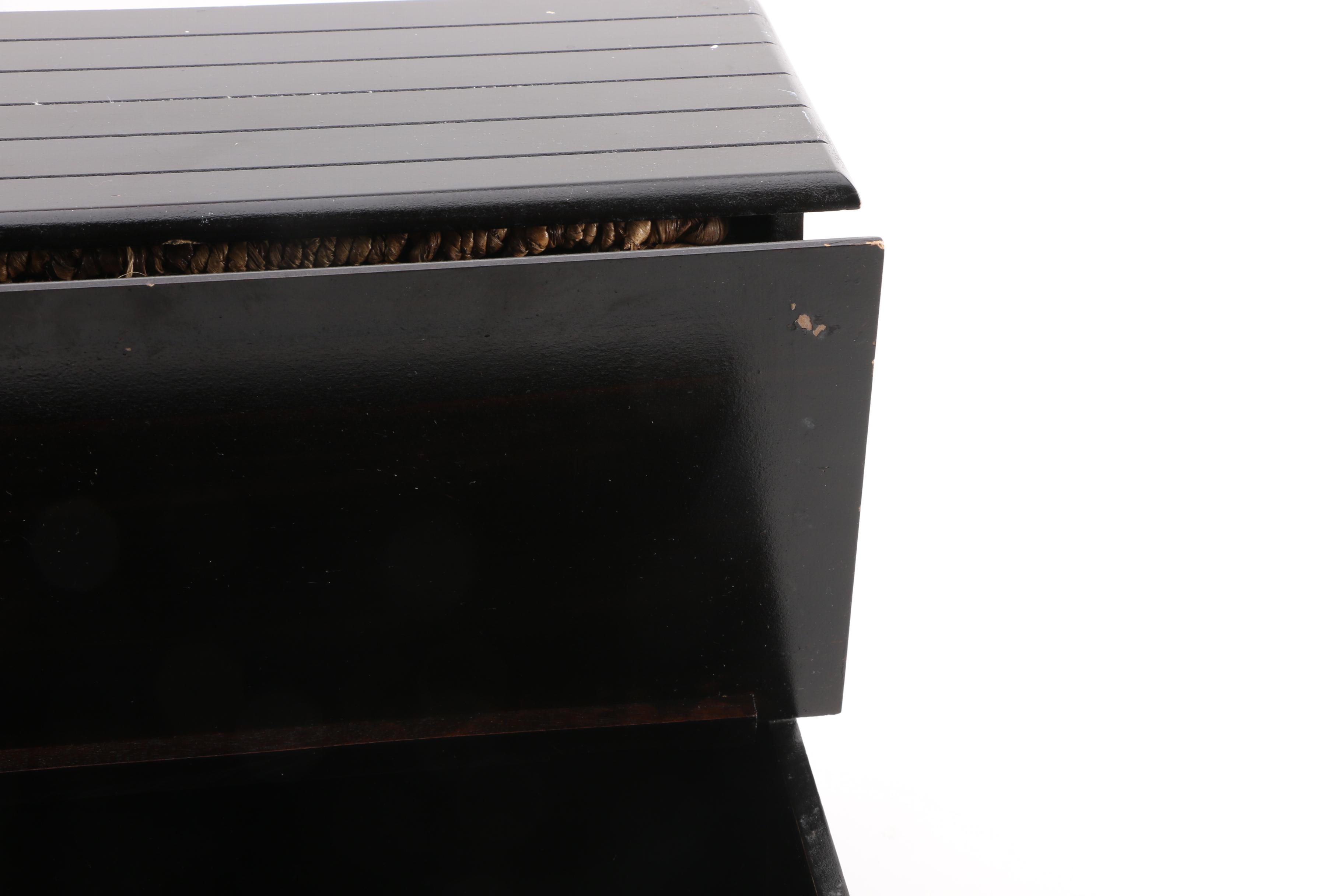 Step Stool With Storage Compartments and Basket