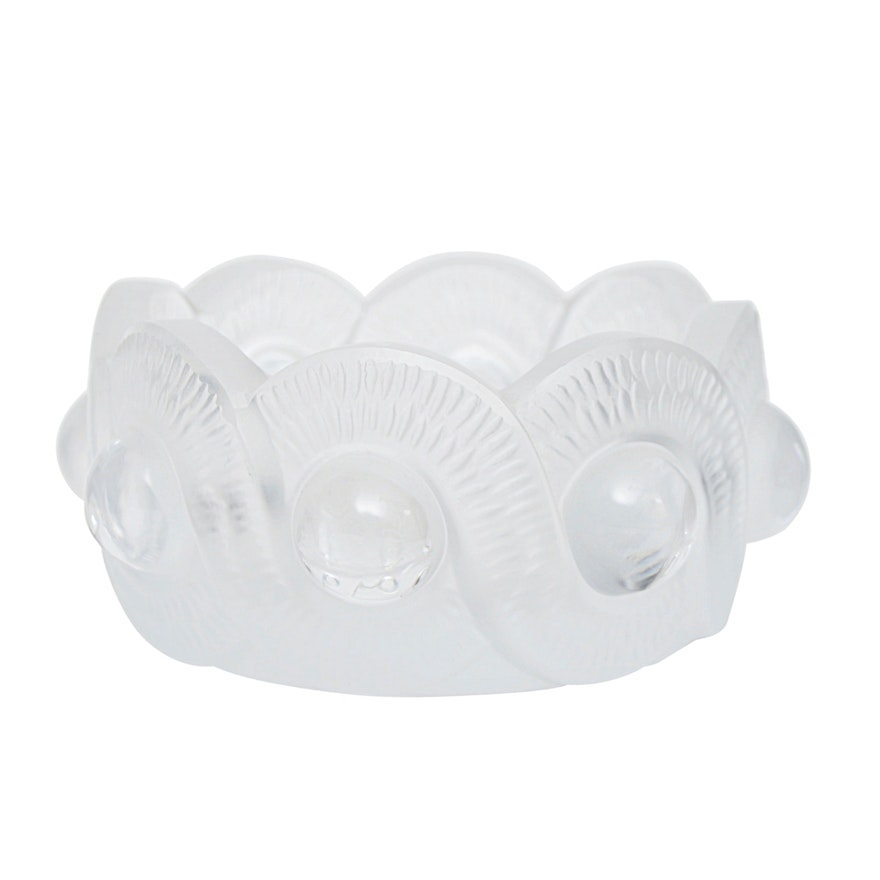 Lalique Frosted Crystal "Gao" Bowl