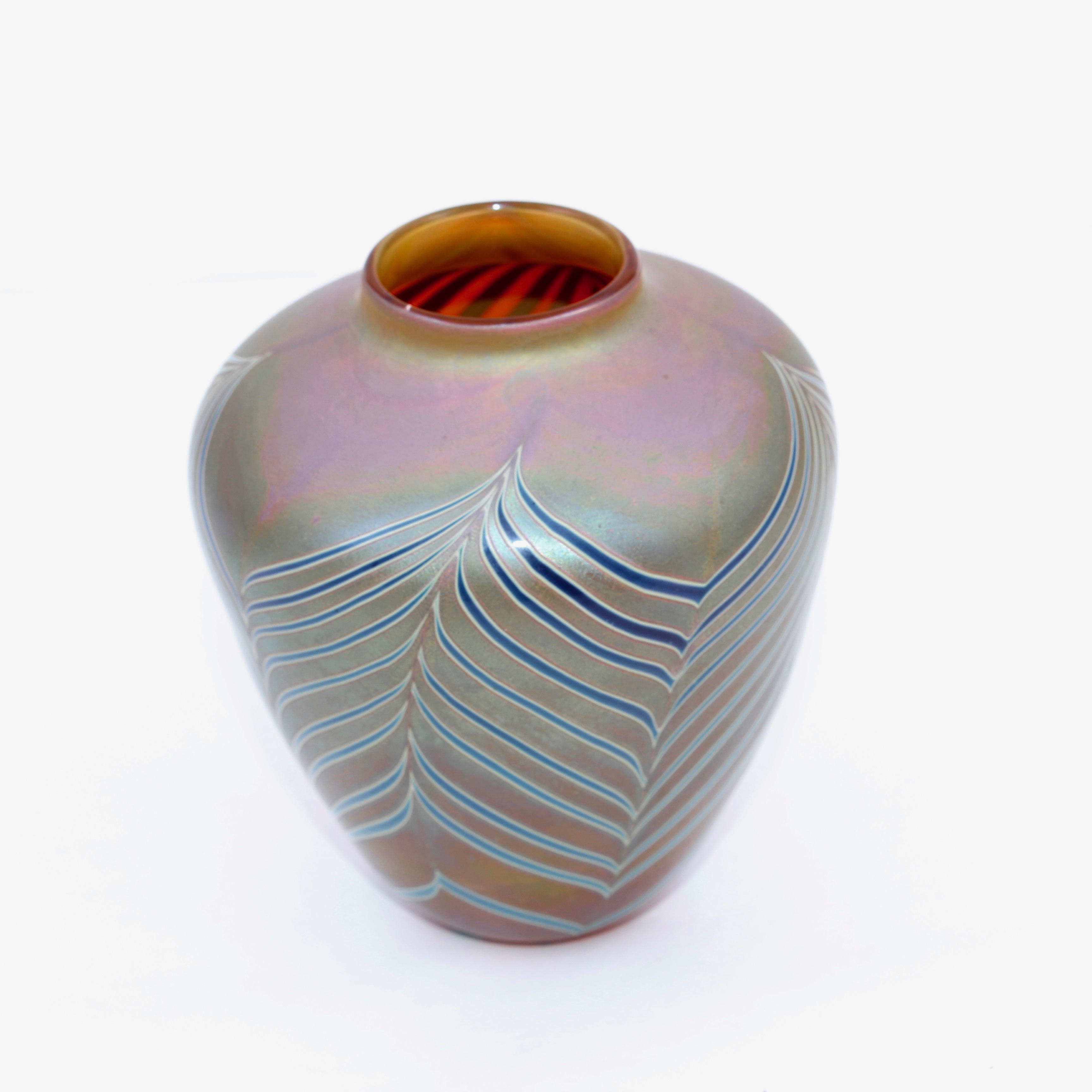 Craig Zweifel Signed Art Glass Vase