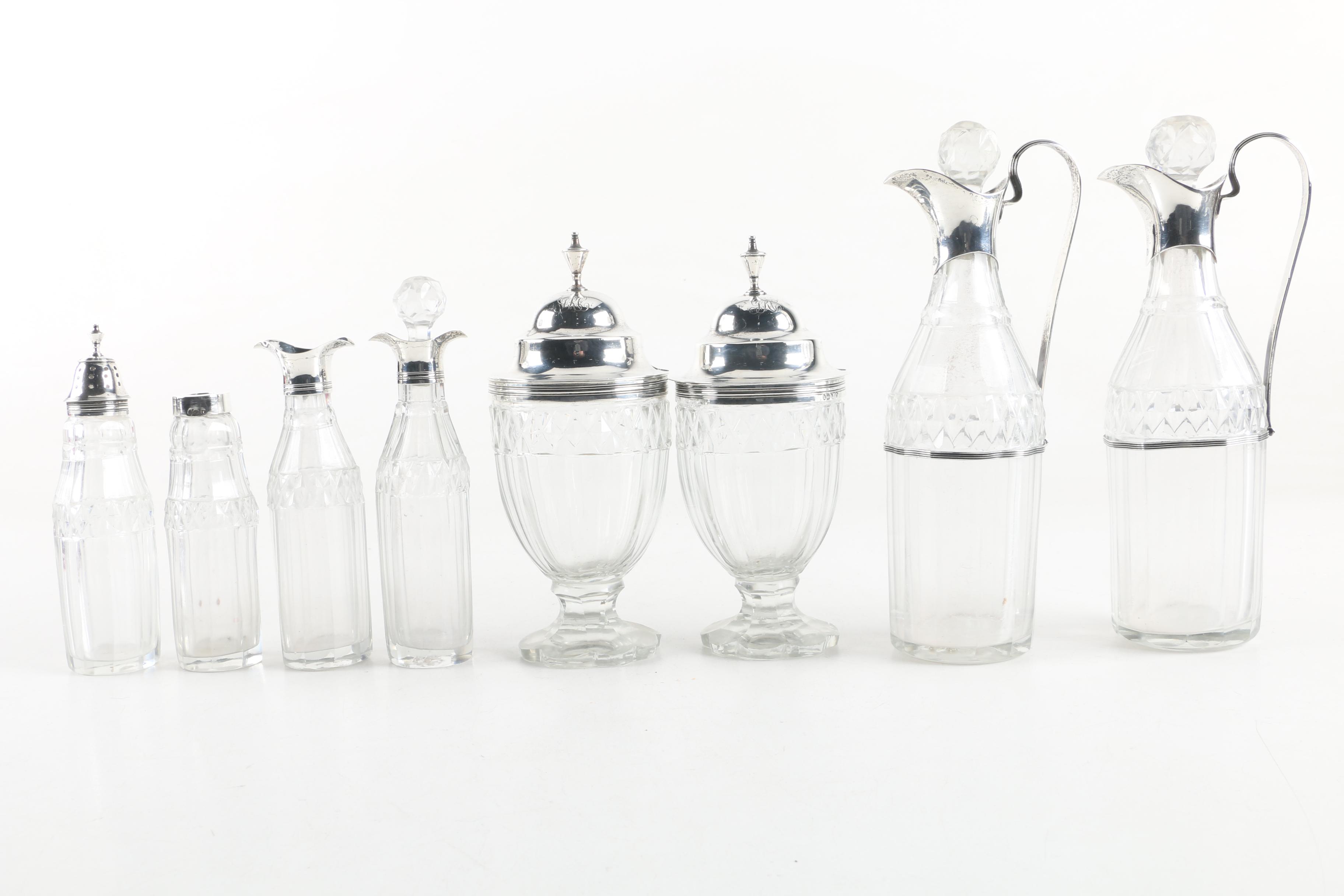1806 Charles Chesterman II British Sterling Silver Cruet Set