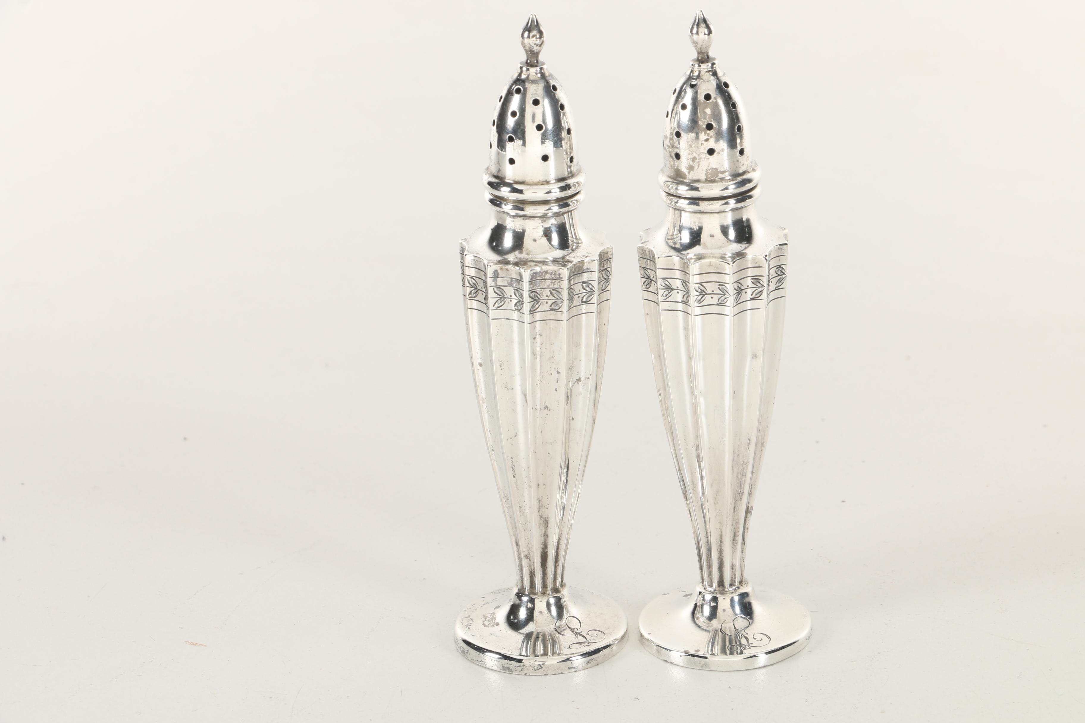 J. Wagner & Son Sterling Silver Shaker Set with Other Weighted Sterling