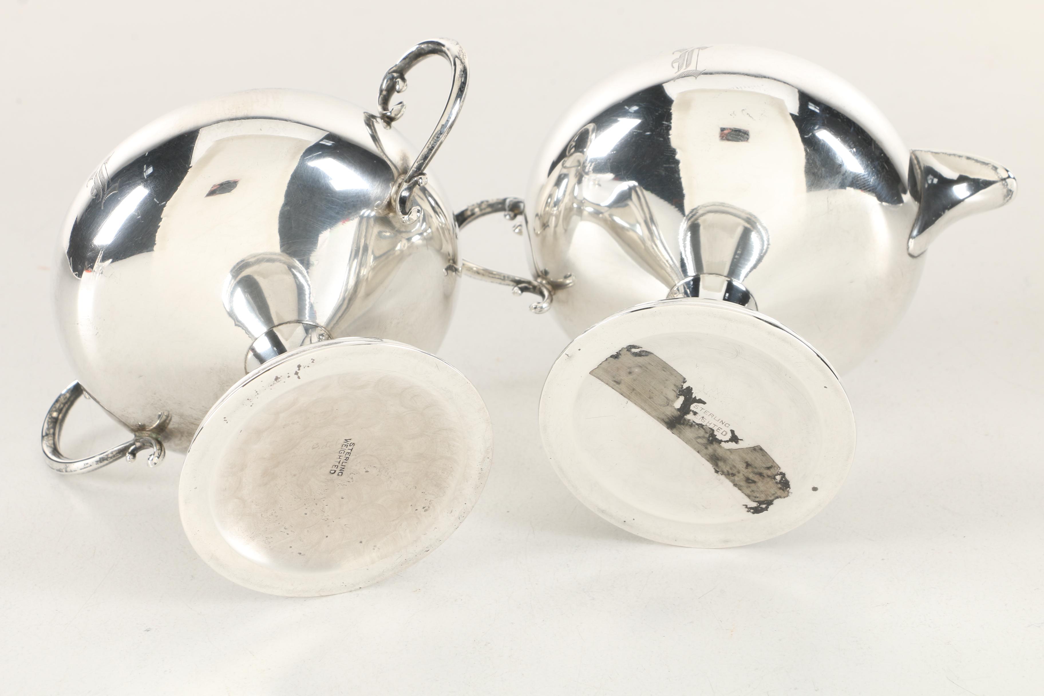 J. Wagner & Son Sterling Silver Shaker Set with Other Weighted Sterling