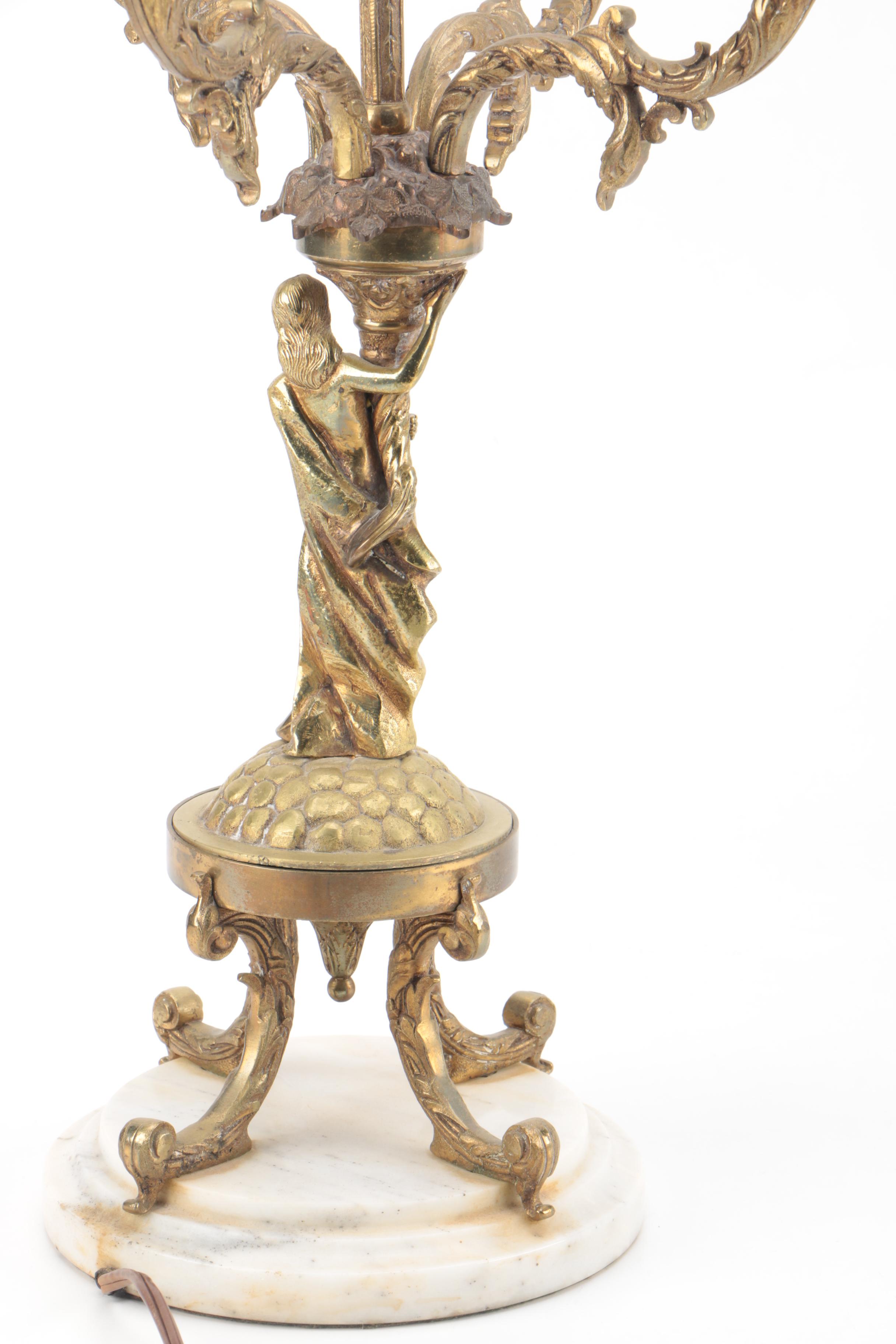 Vintage Candelabra Style Table Lamp