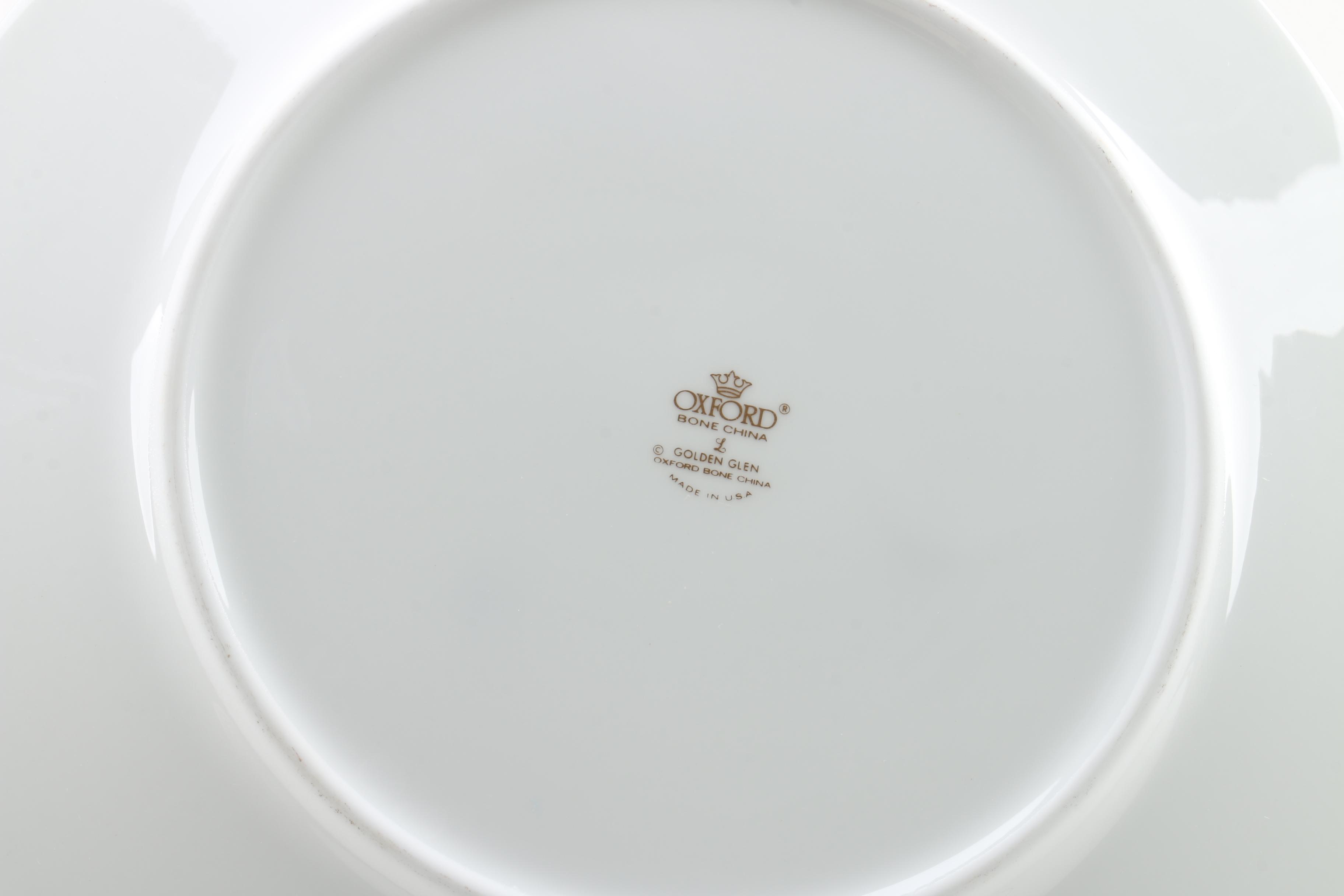 Vintage Oxford "Golden Glen" Bone China Tableware