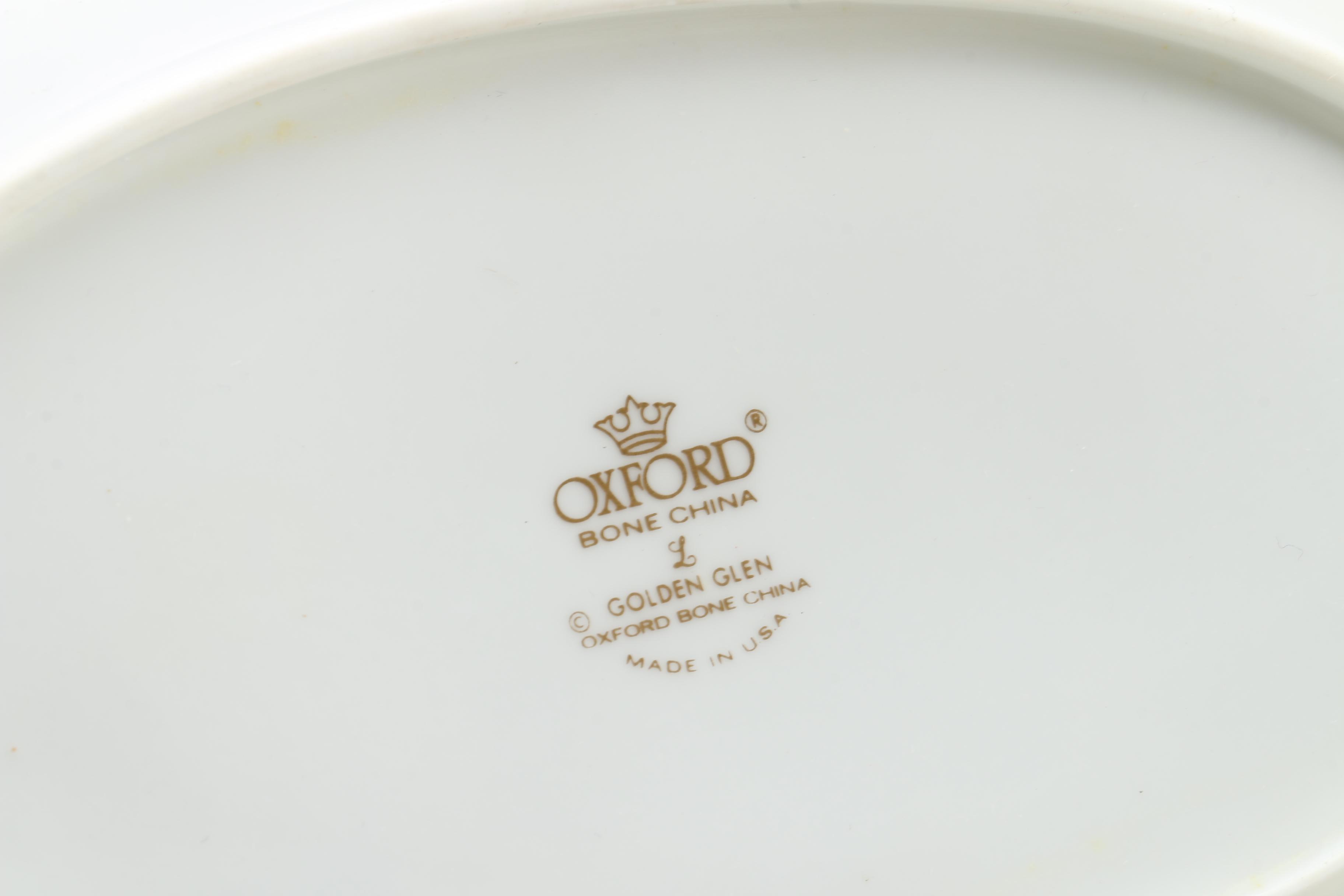 Vintage Oxford "Golden Glen" Bone China Tableware