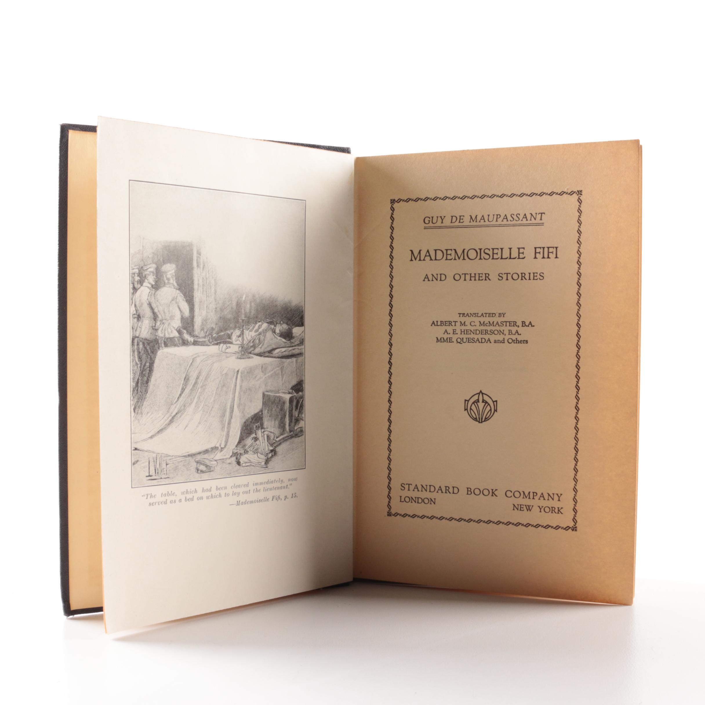 1922 Guy de Maupassant Eight-Volume Set