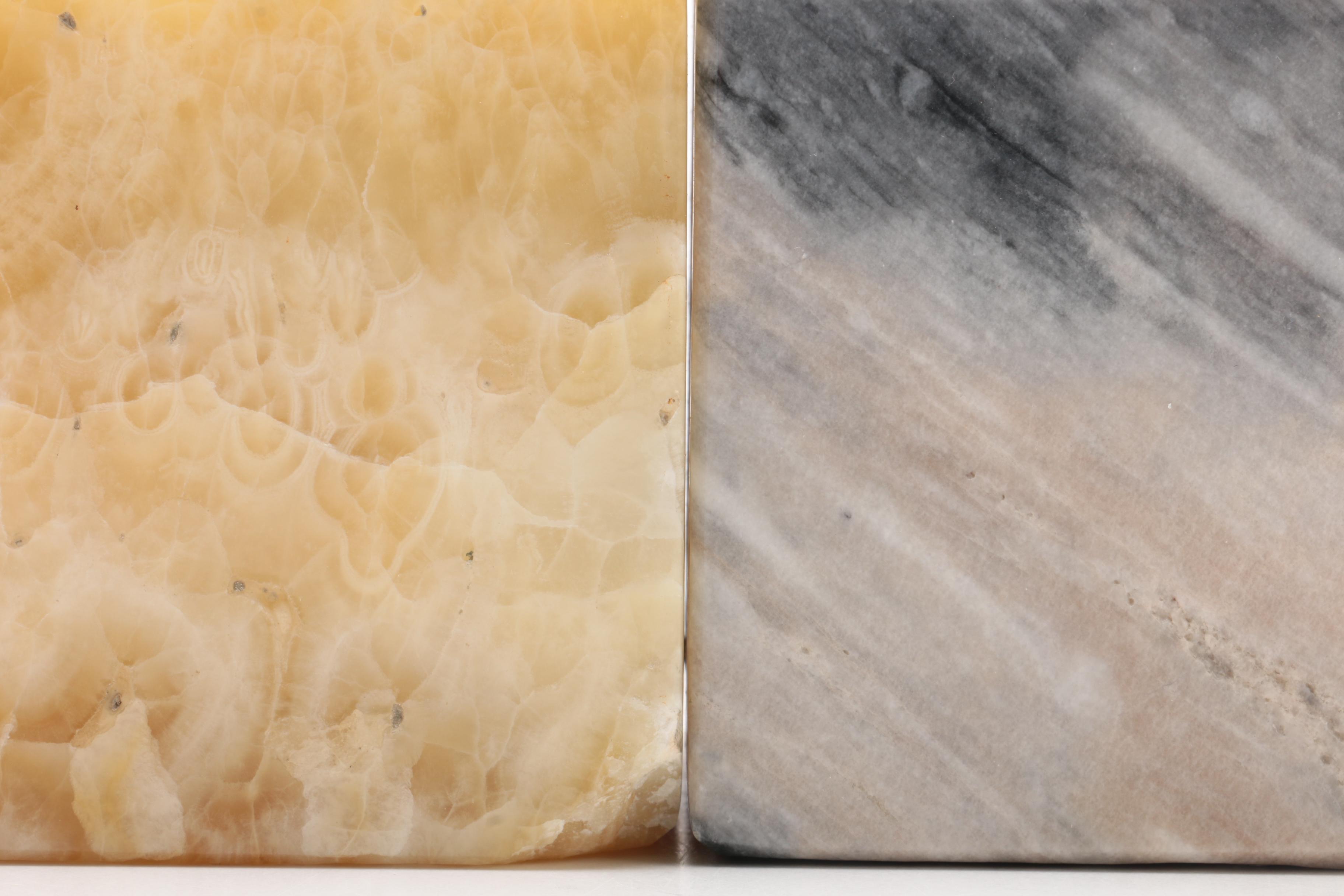 Marble And Alabaster Pen Holders