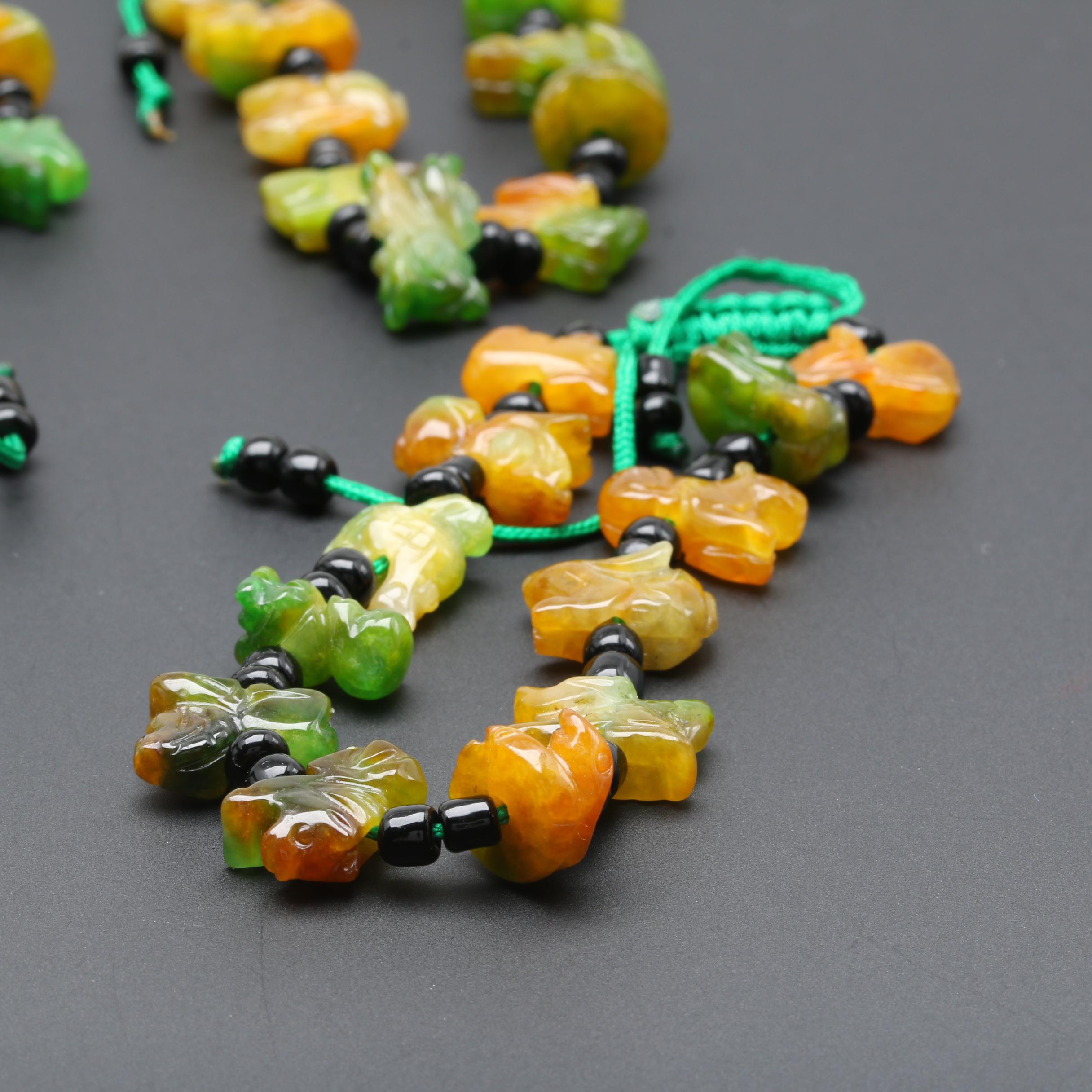 Dyed Jadeite Jewelry Assortment