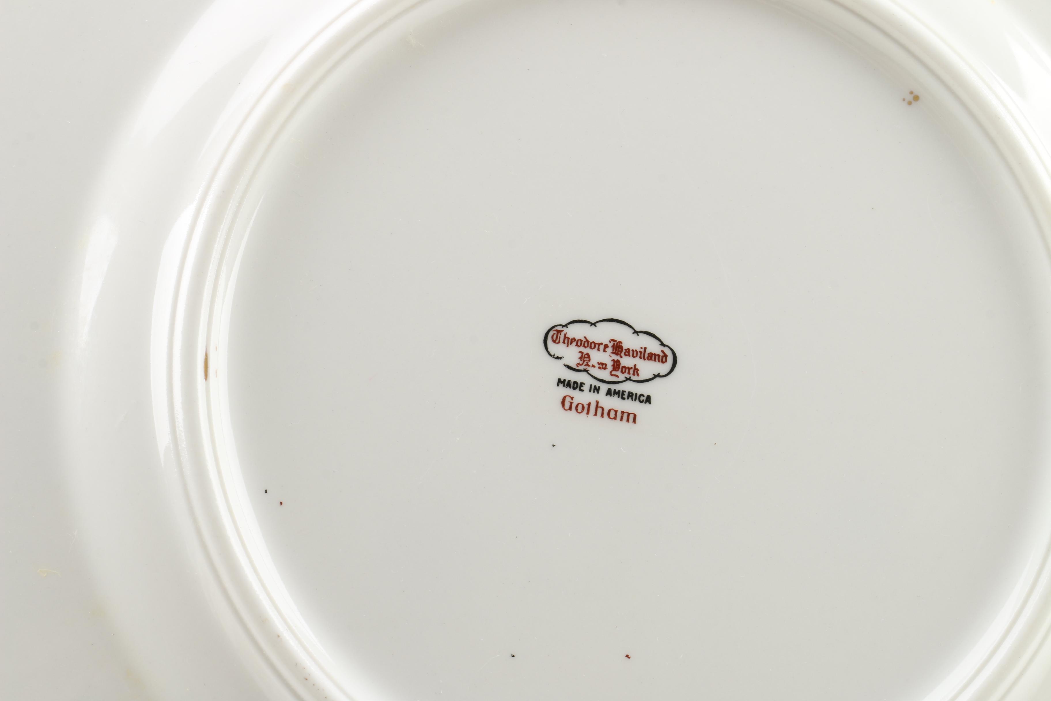 Vintage Theodore Haviland New York "Gotham" Porcelain Dinnerware 1945-58