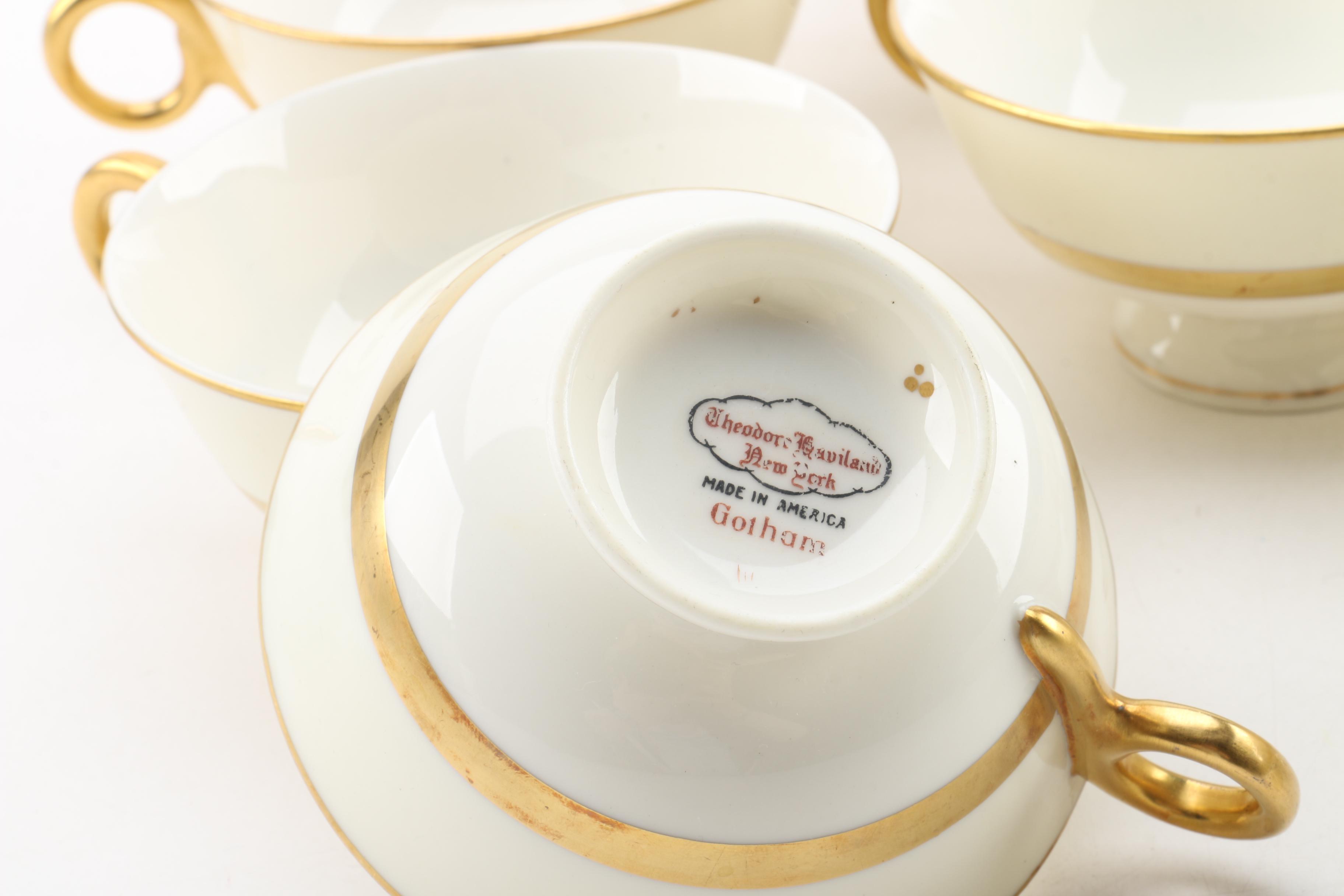 Vintage Theodore Haviland New York "Gotham" Porcelain Dinnerware 1945-58