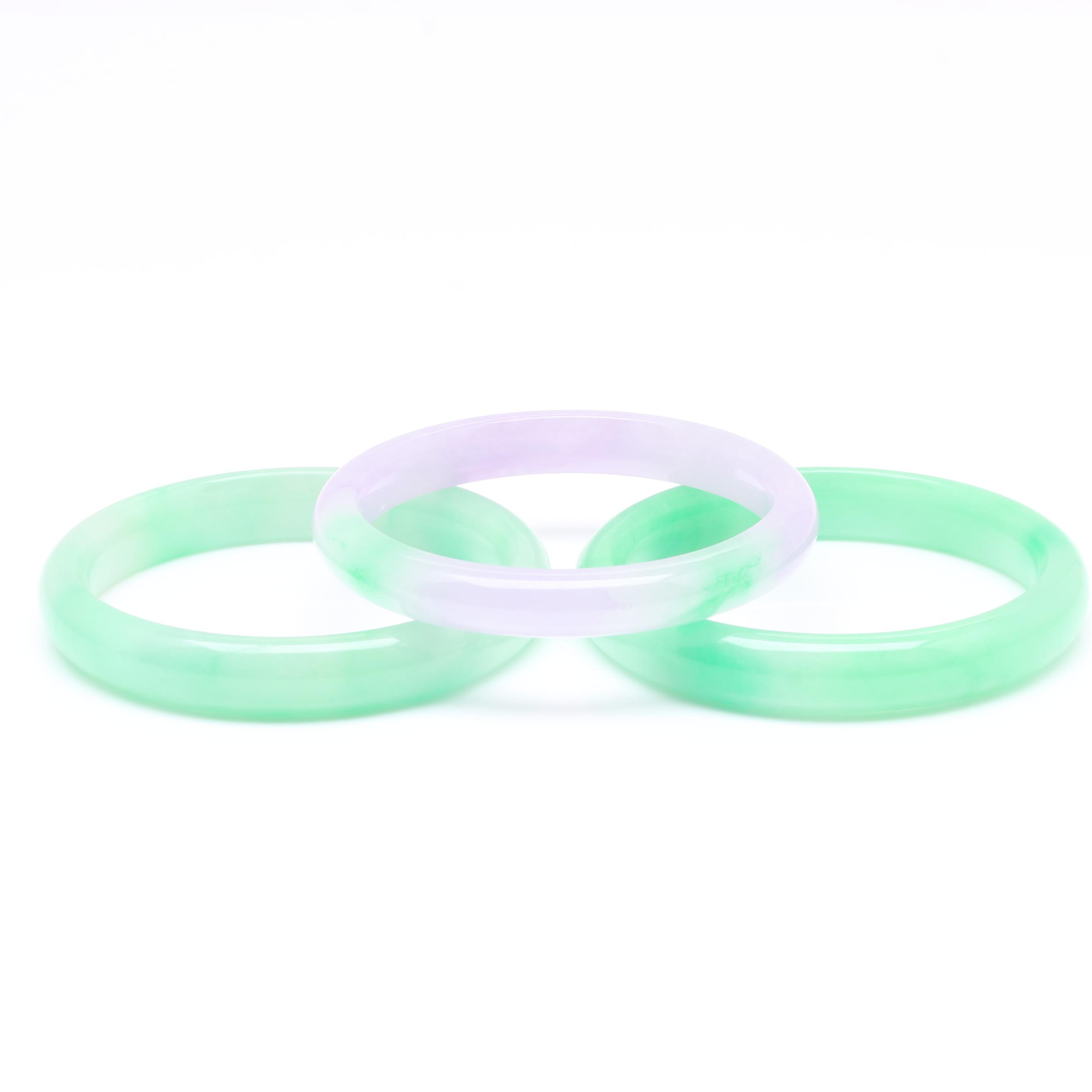 Trio of Jadeite Bangles