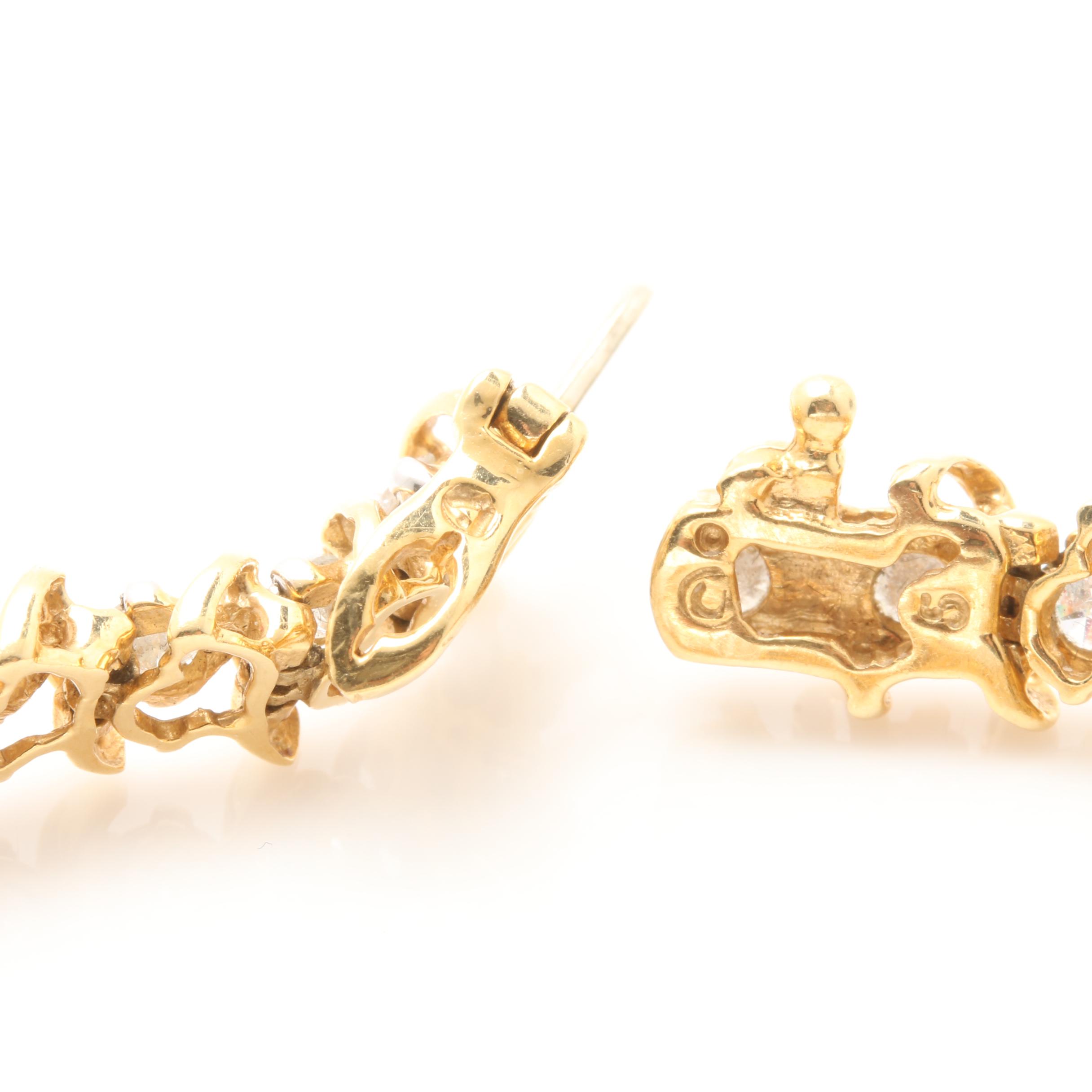 18K Yellow Gold 4.95 CTW Diamond Bracelet