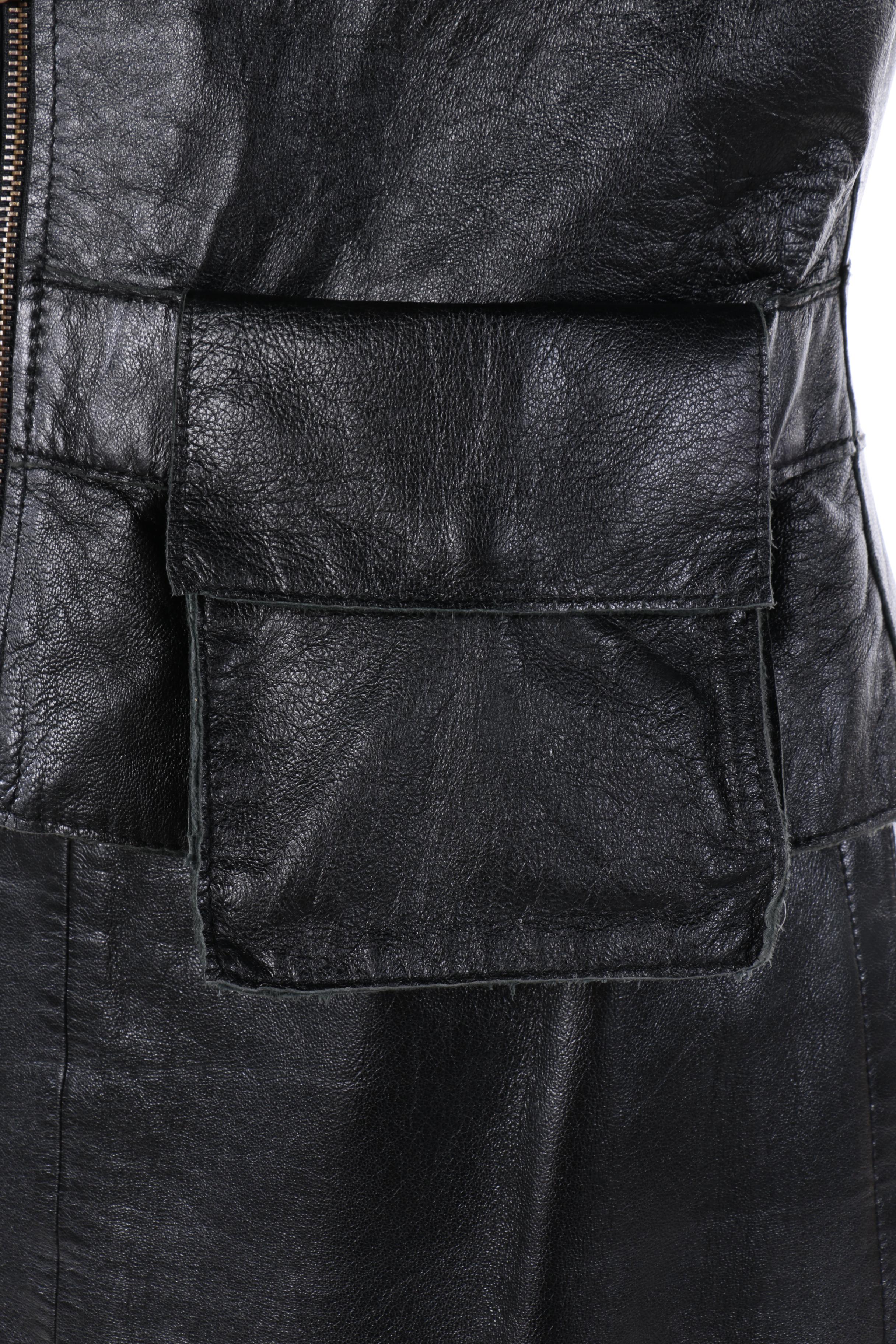 Rem Garson Black Leather Vest and Siena Studio Leather Skirt