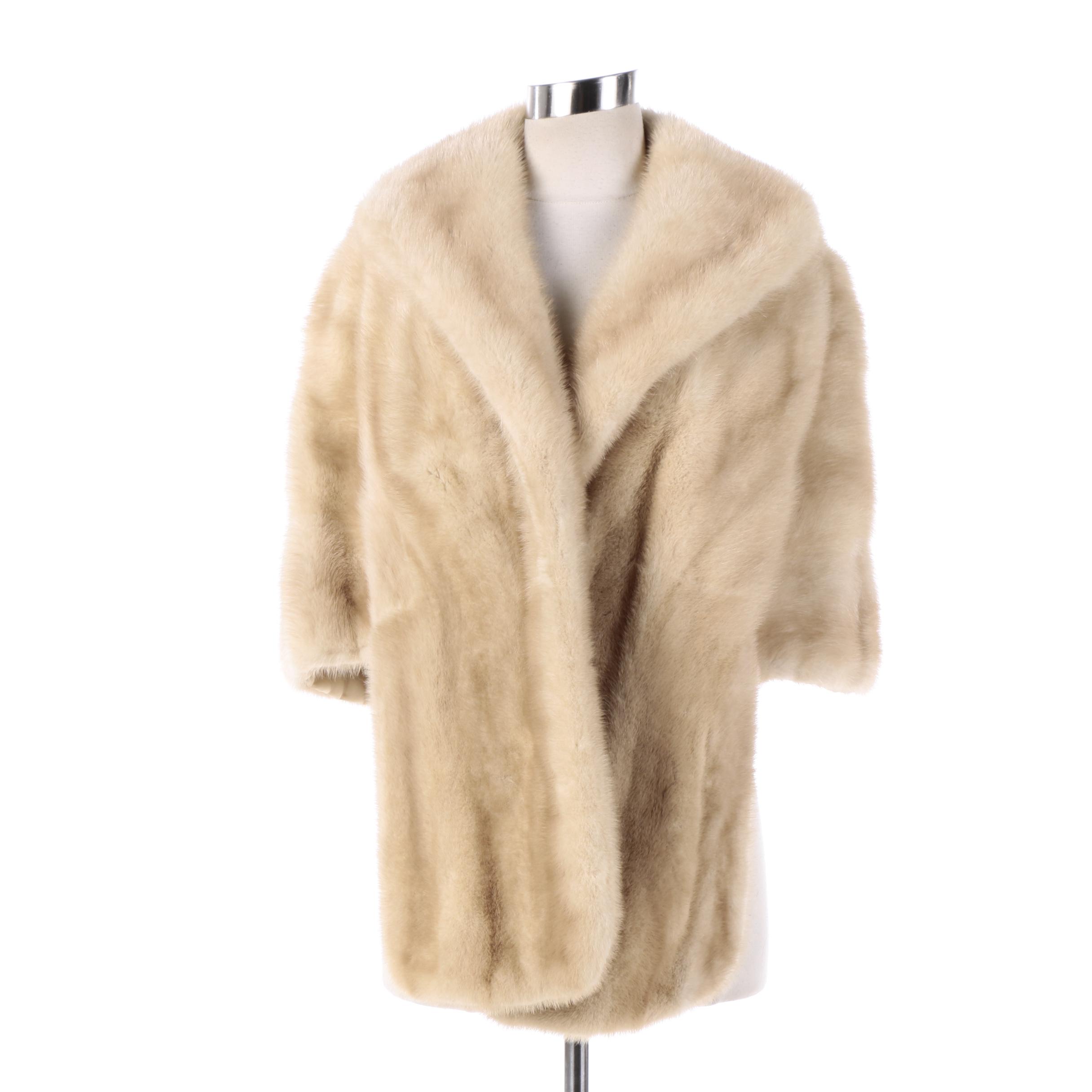 Women's Foley's of Houston Blonde Mink Fur Stole