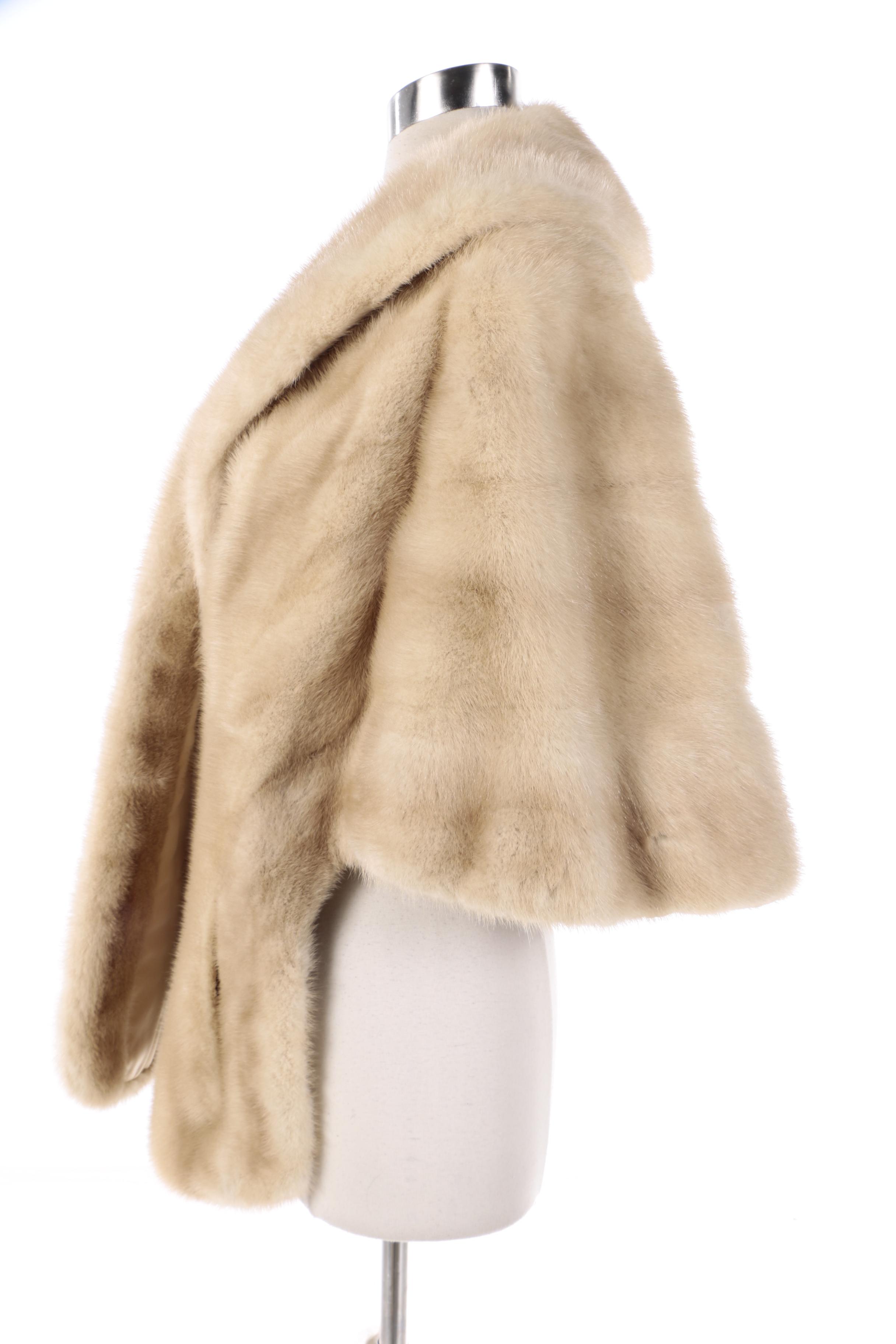 Women's Foley's of Houston Blonde Mink Fur Stole
