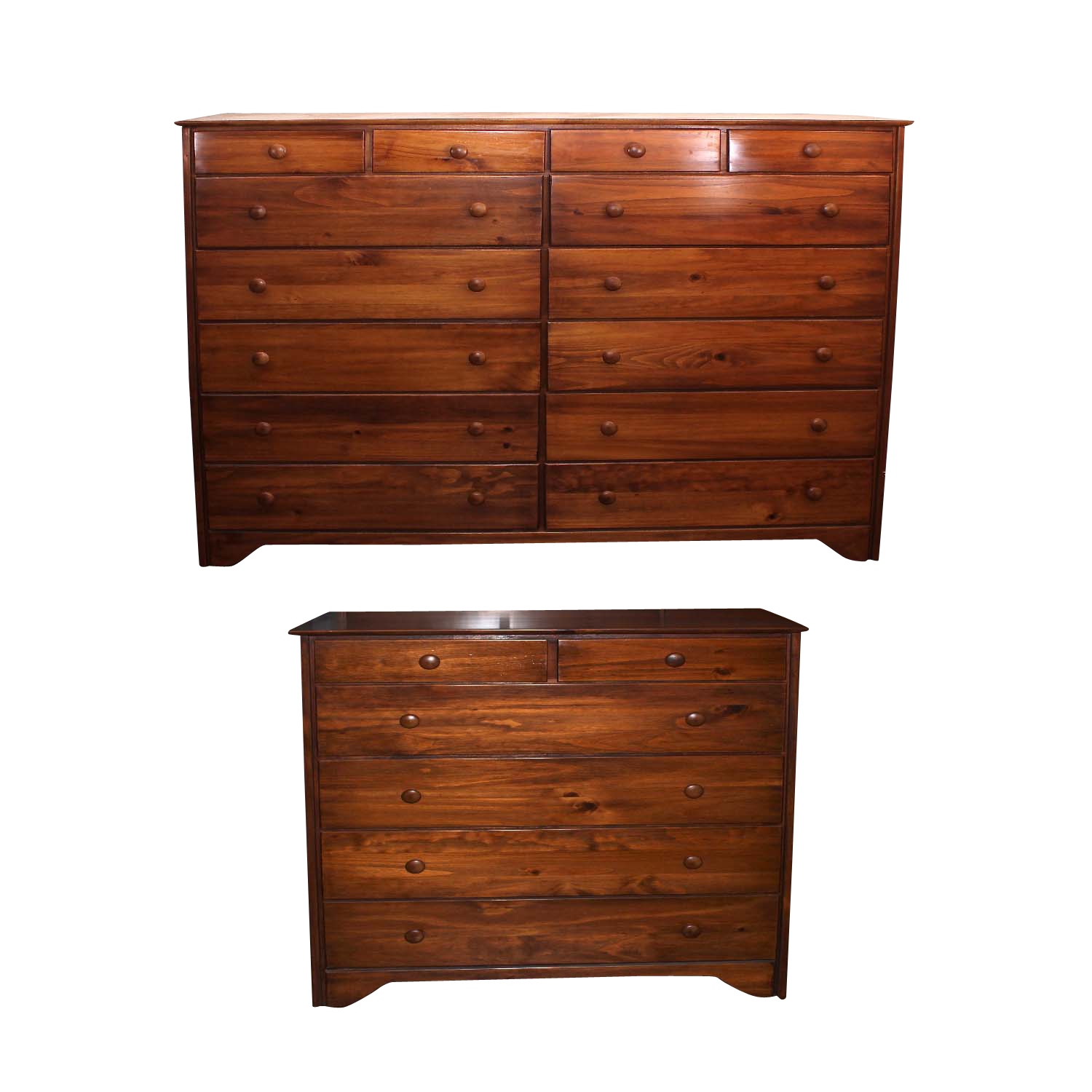 Cherry Wooden Dresser Set