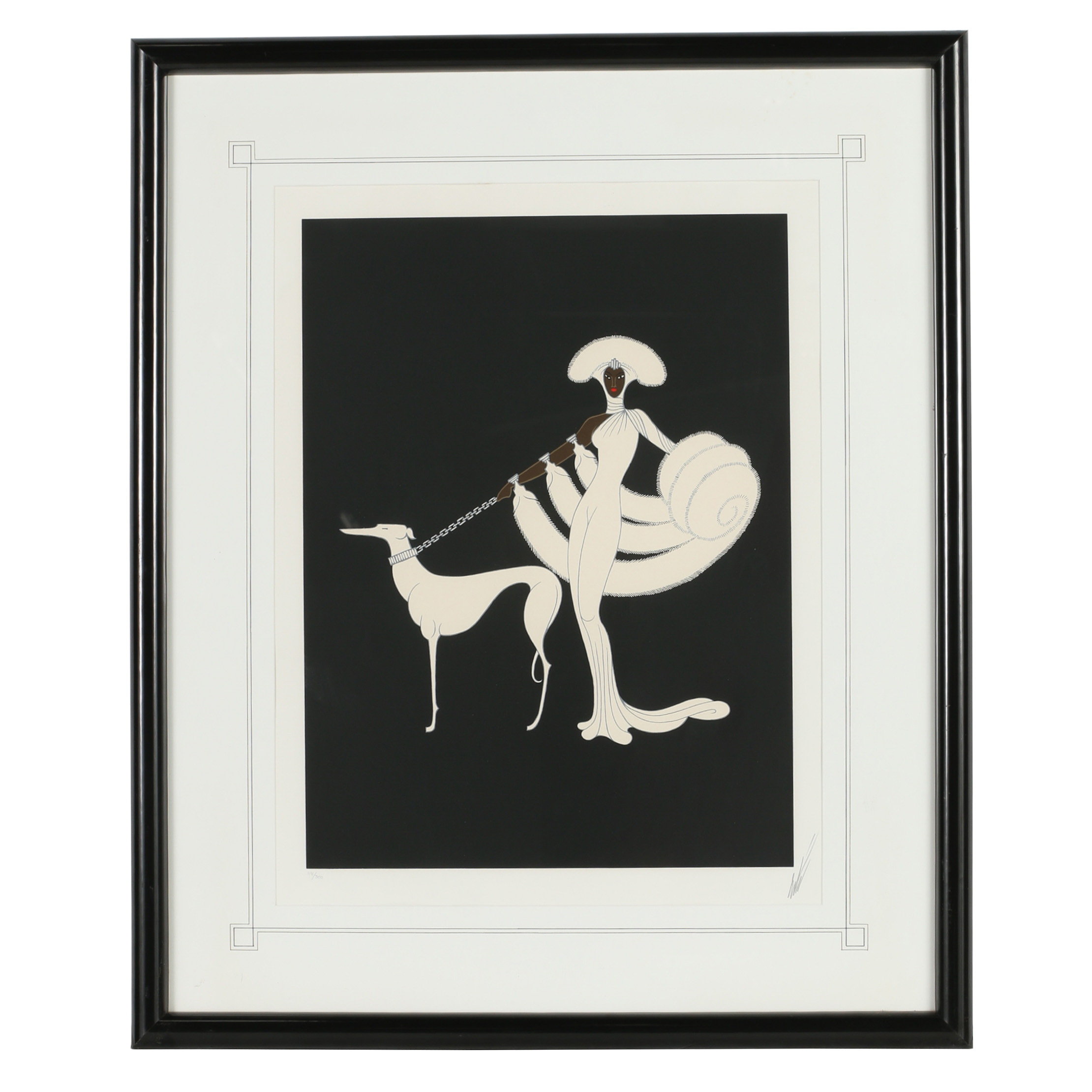 Erté Serigraph "Ebony and White"