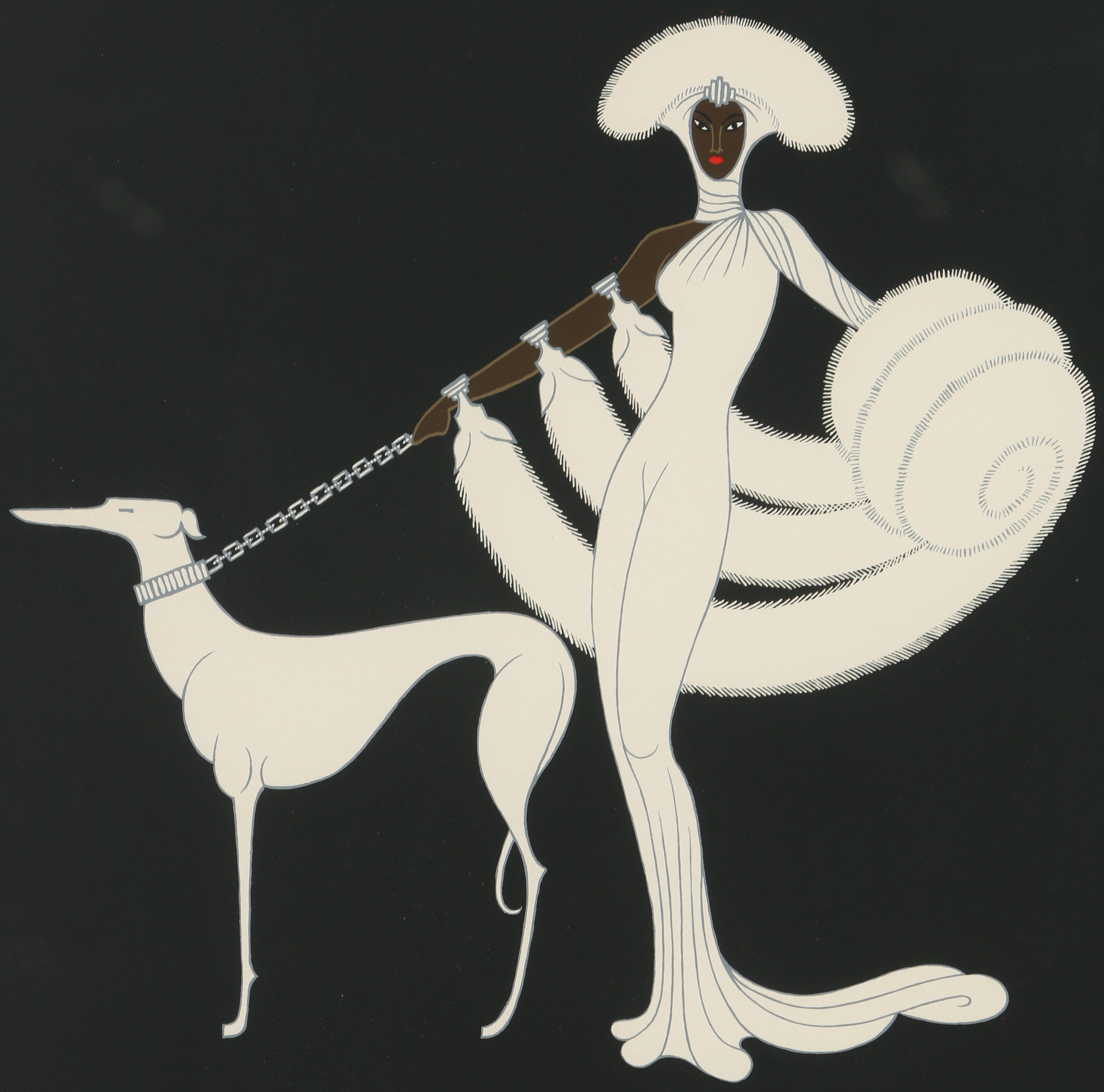 Erté Serigraph "Ebony and White"