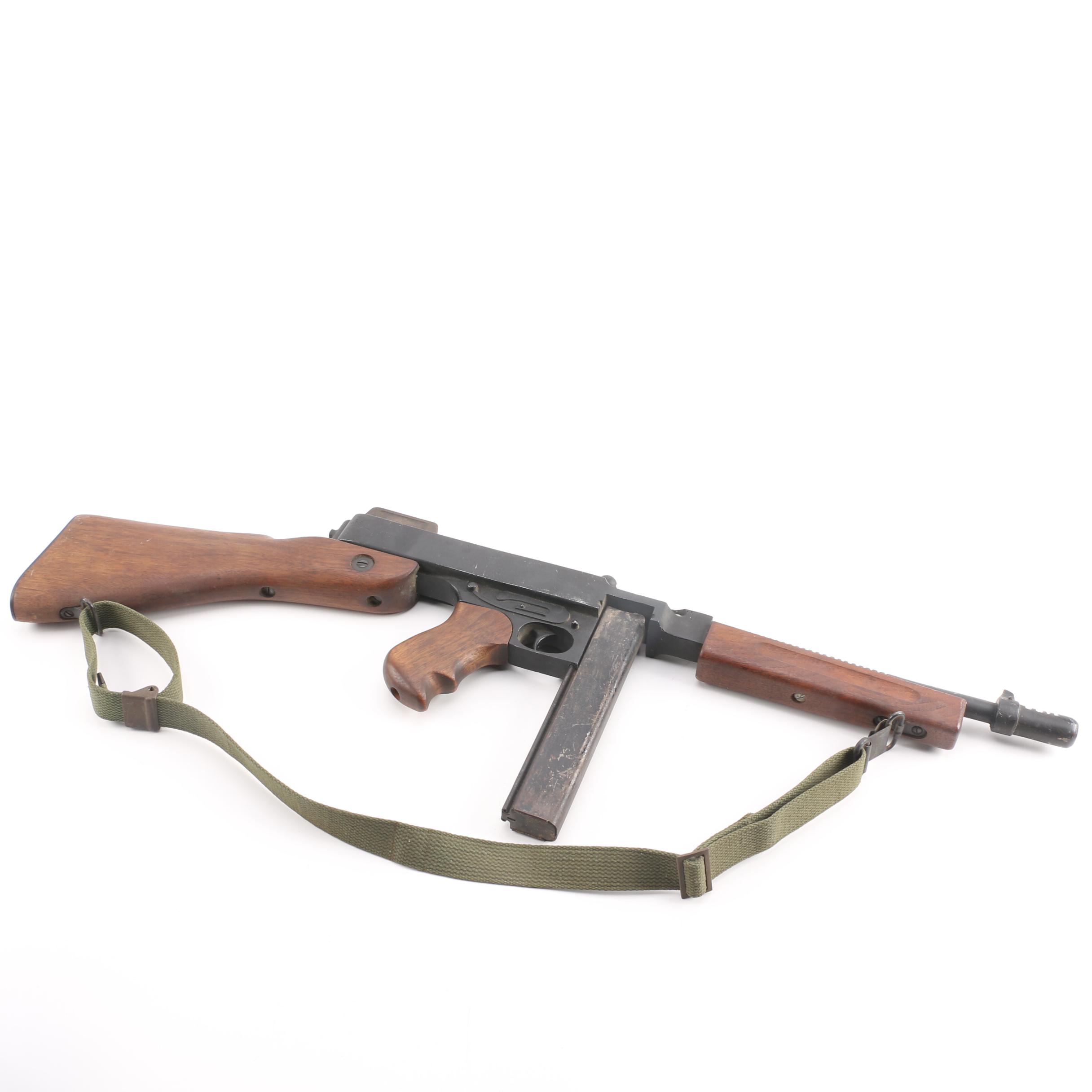 Non-Functioning Replica of a Prohibition Era Thompson Submachine Gun