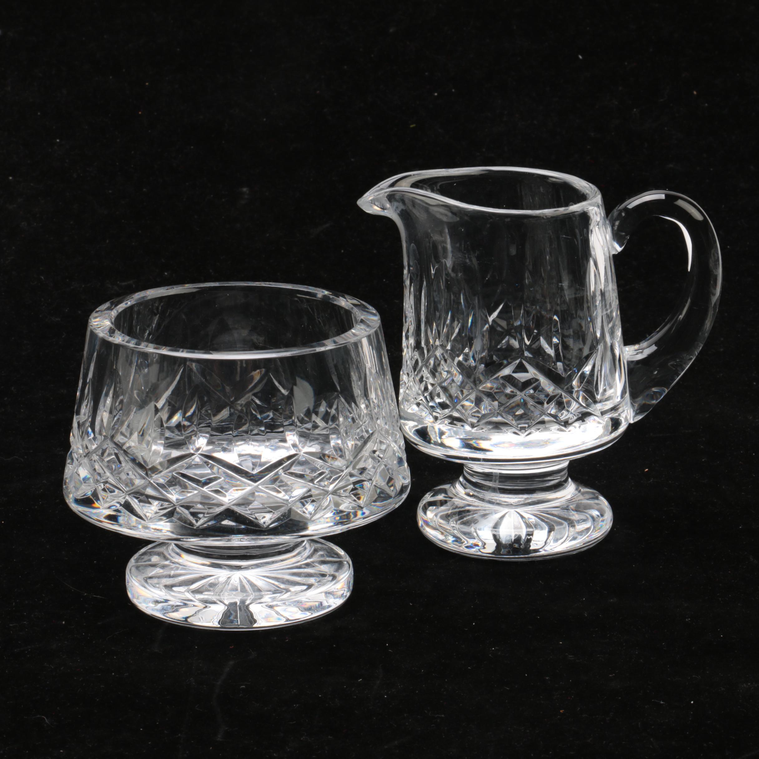Waterford Crystal 'Lismore' Creamer and Sugar Set