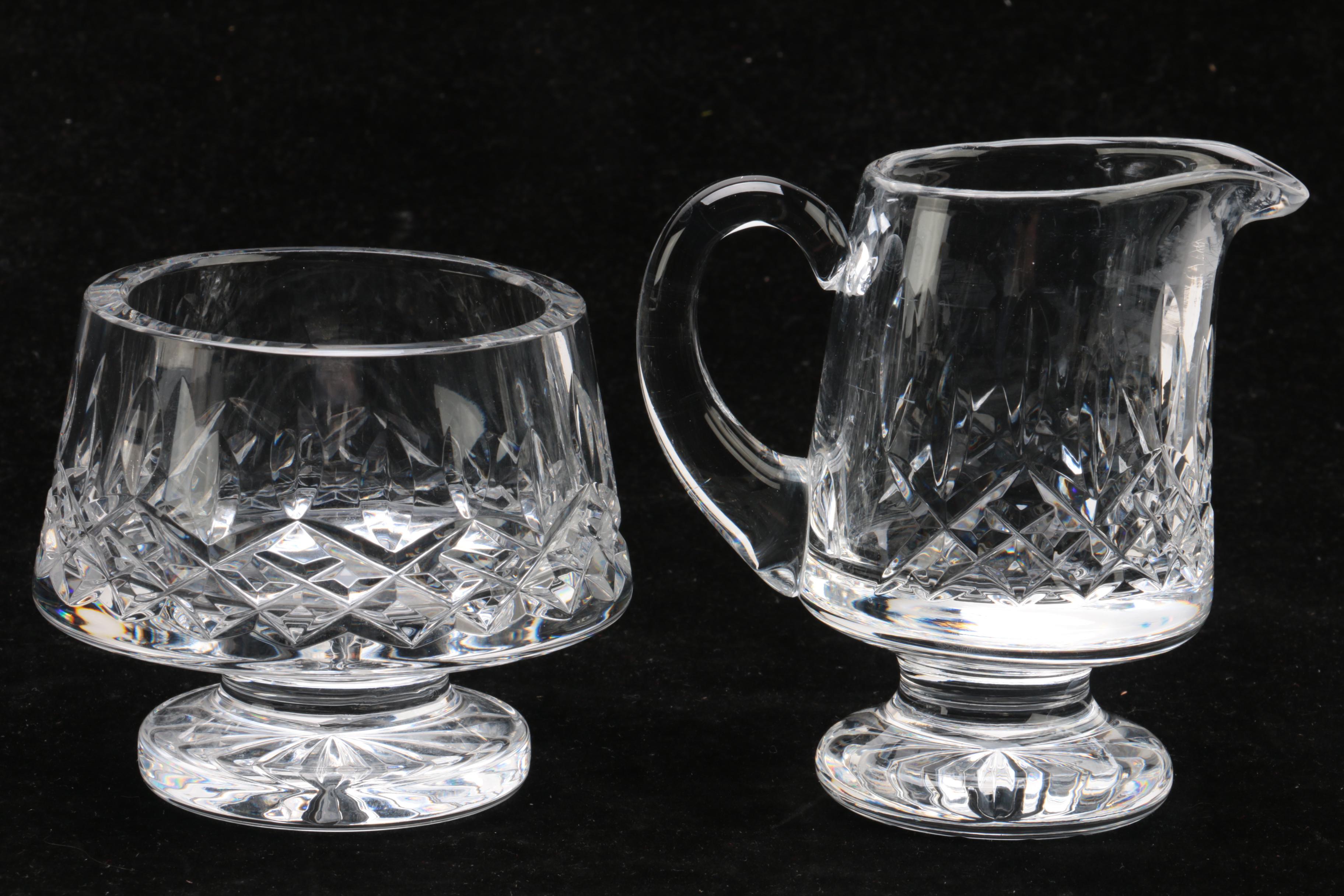 Waterford Crystal 'Lismore' Creamer and Sugar Set