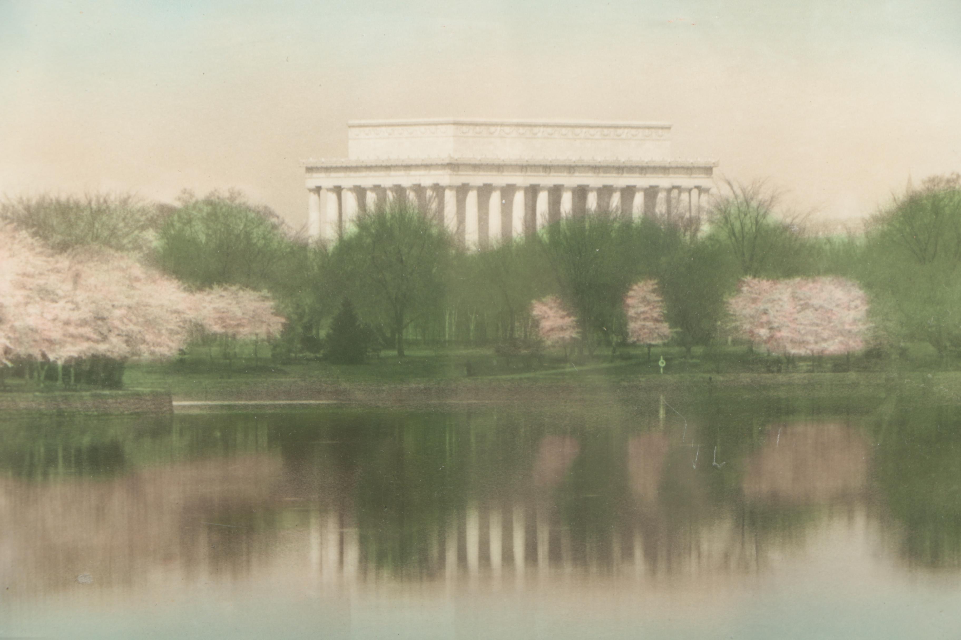 Royal H. Carlock Embellished Photograph of Lincoln Memorial