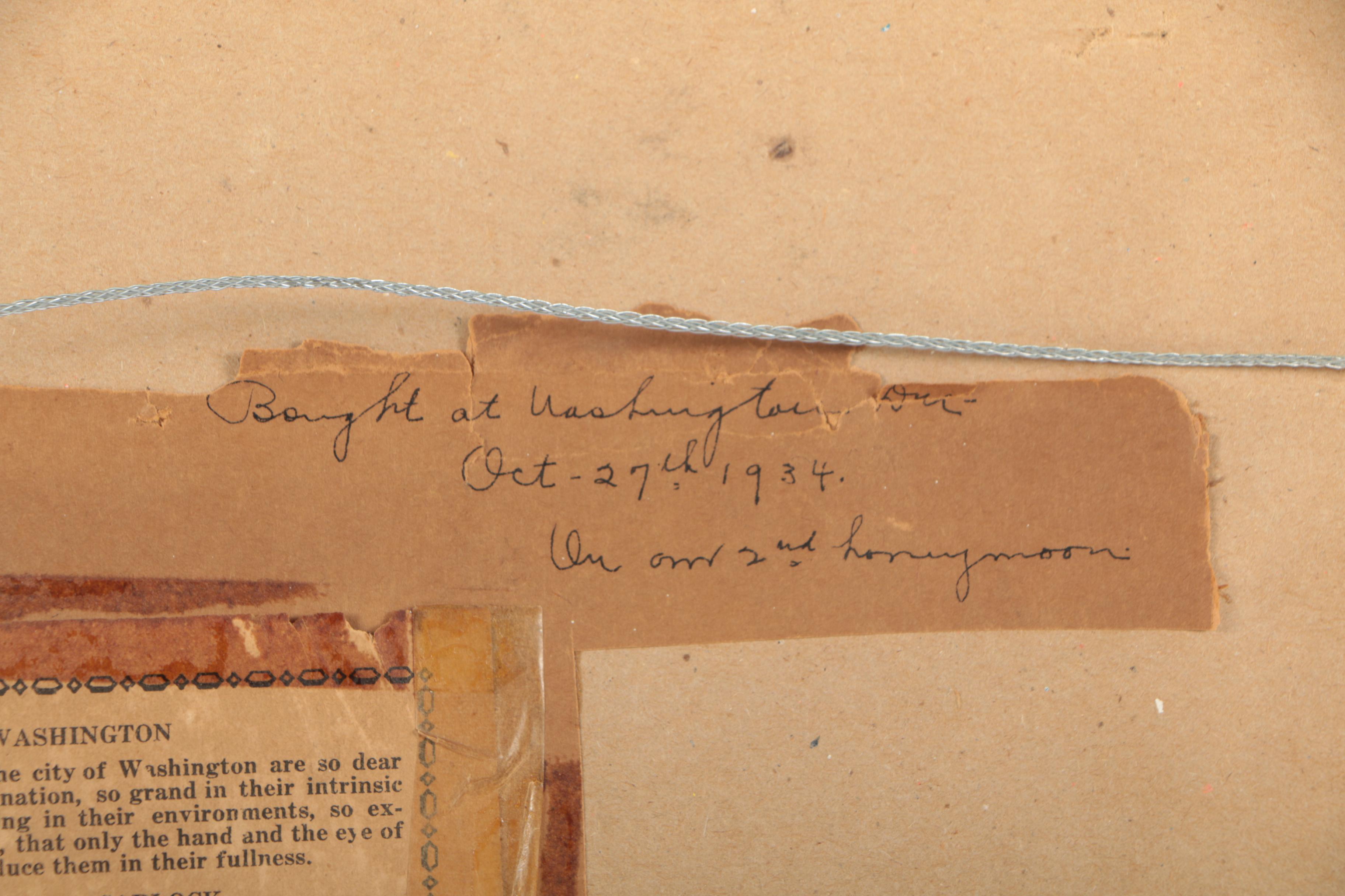 Royal H. Carlock Embellished Photograph of Lincoln Memorial