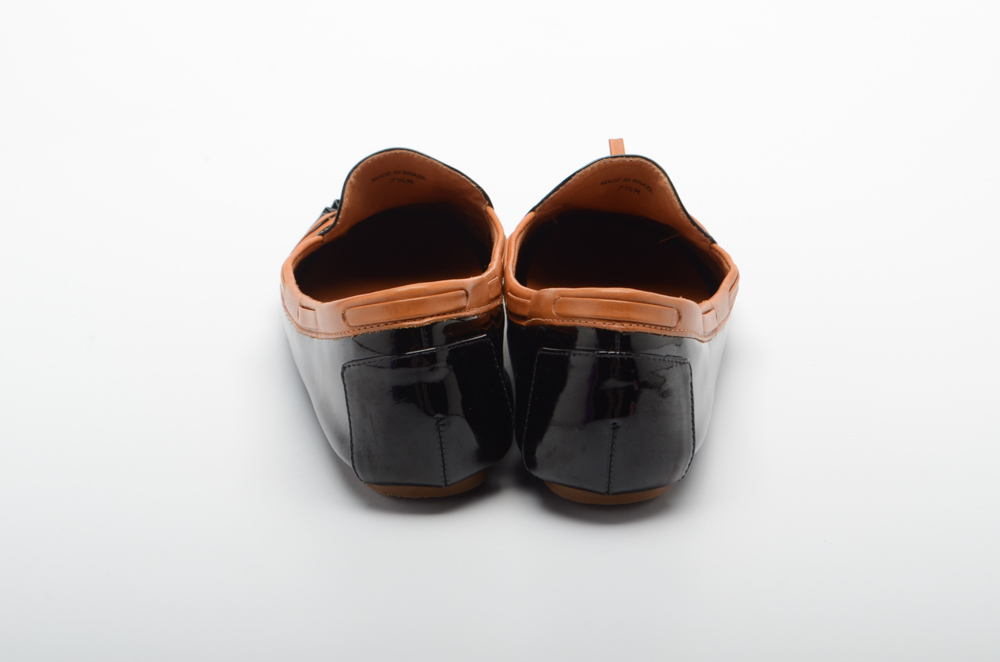 Kate Spade Black Patent Leather Driving Shoes