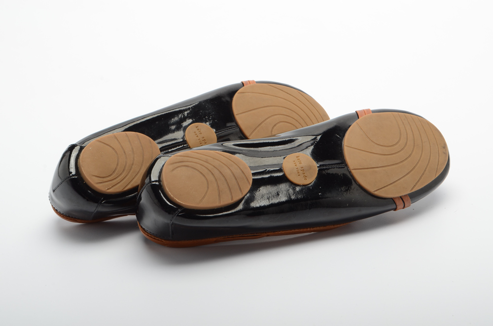 Kate Spade Black Patent Leather Driving Shoes