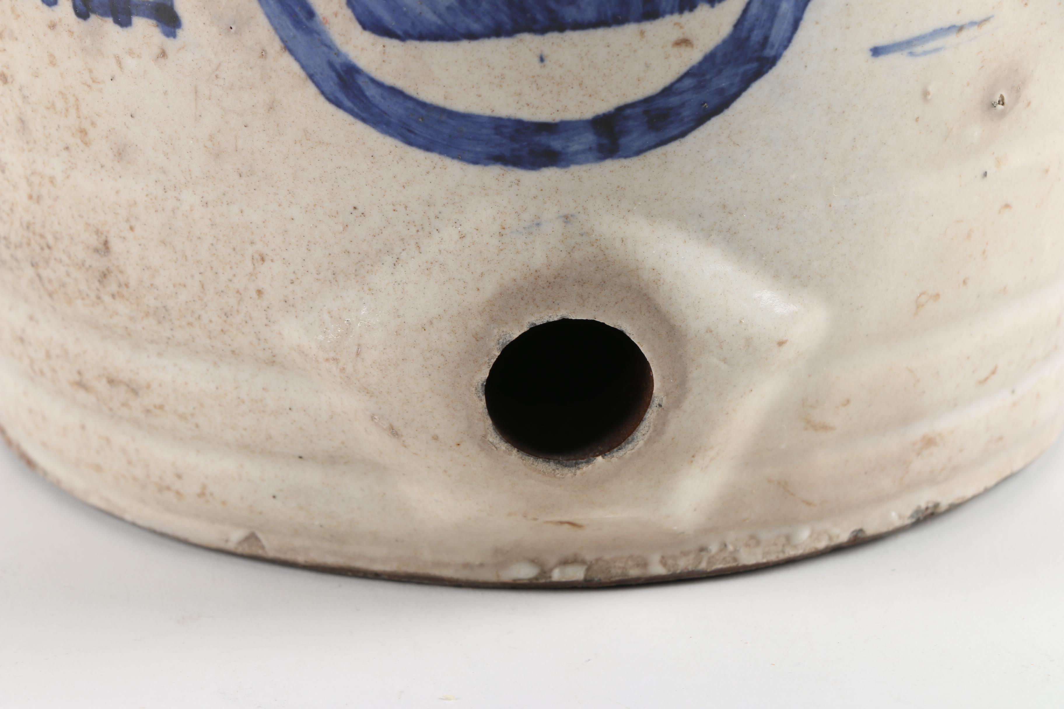 Vintage Japanese Glazed Earthenware Sake Jug