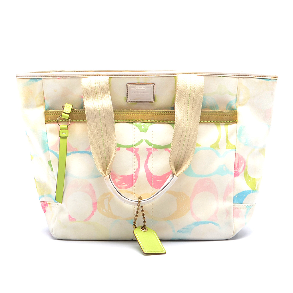 Coach Signature C Watercolor Hampton Tote Handbag