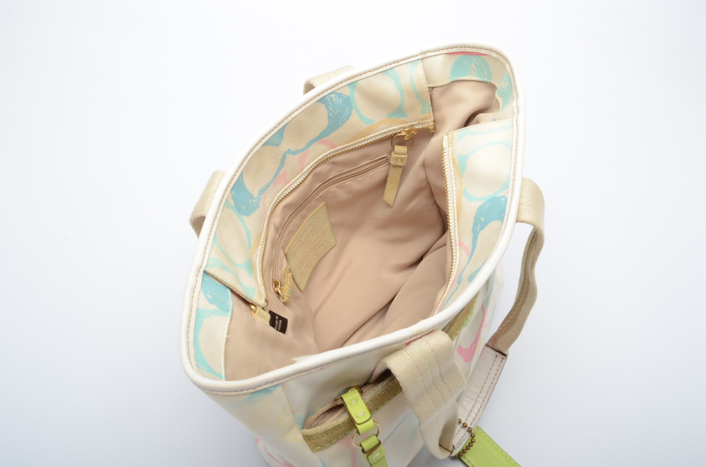 Coach Signature C Watercolor Hampton Tote Handbag