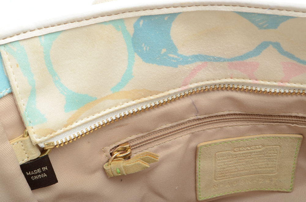 Coach Signature C Watercolor Hampton Tote Handbag