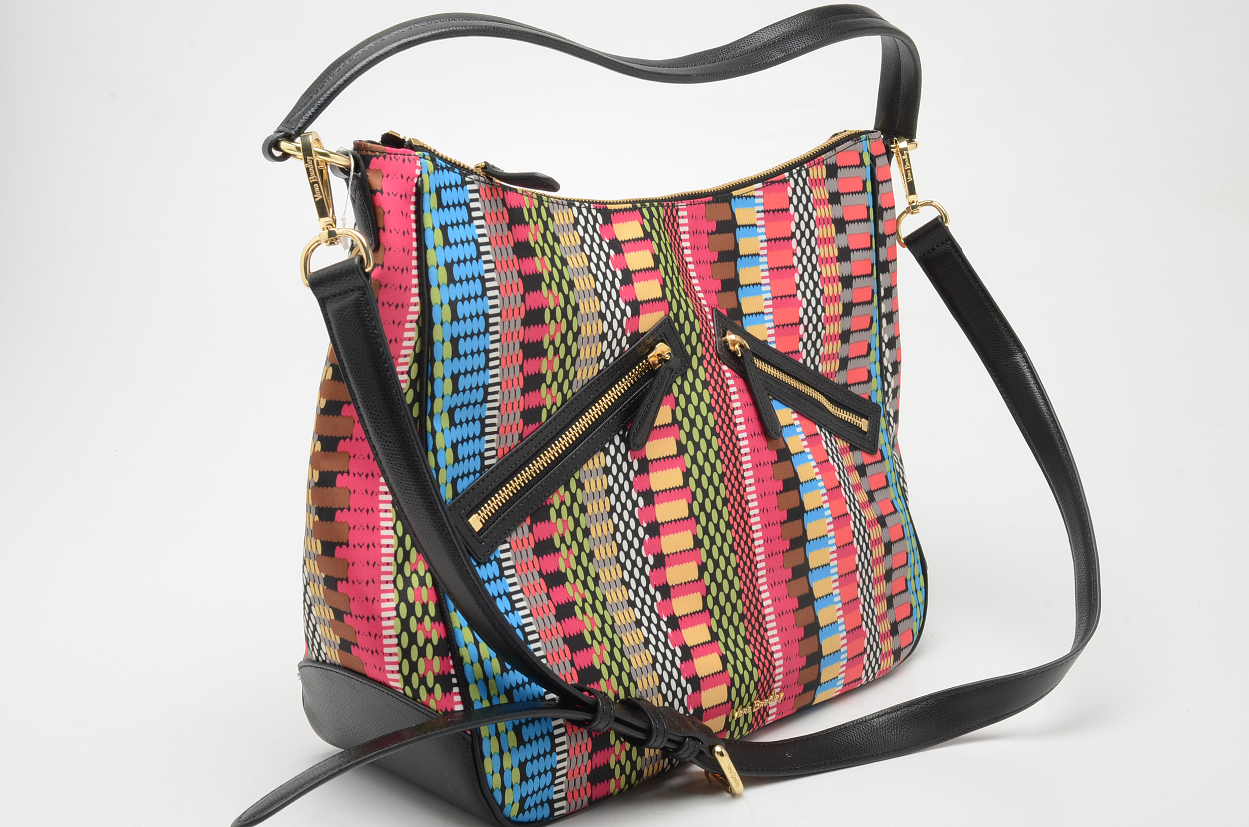 Vera Bradley Vivian “Cha-Cha” Multicolor Hobo Bag and Quilted Pouch