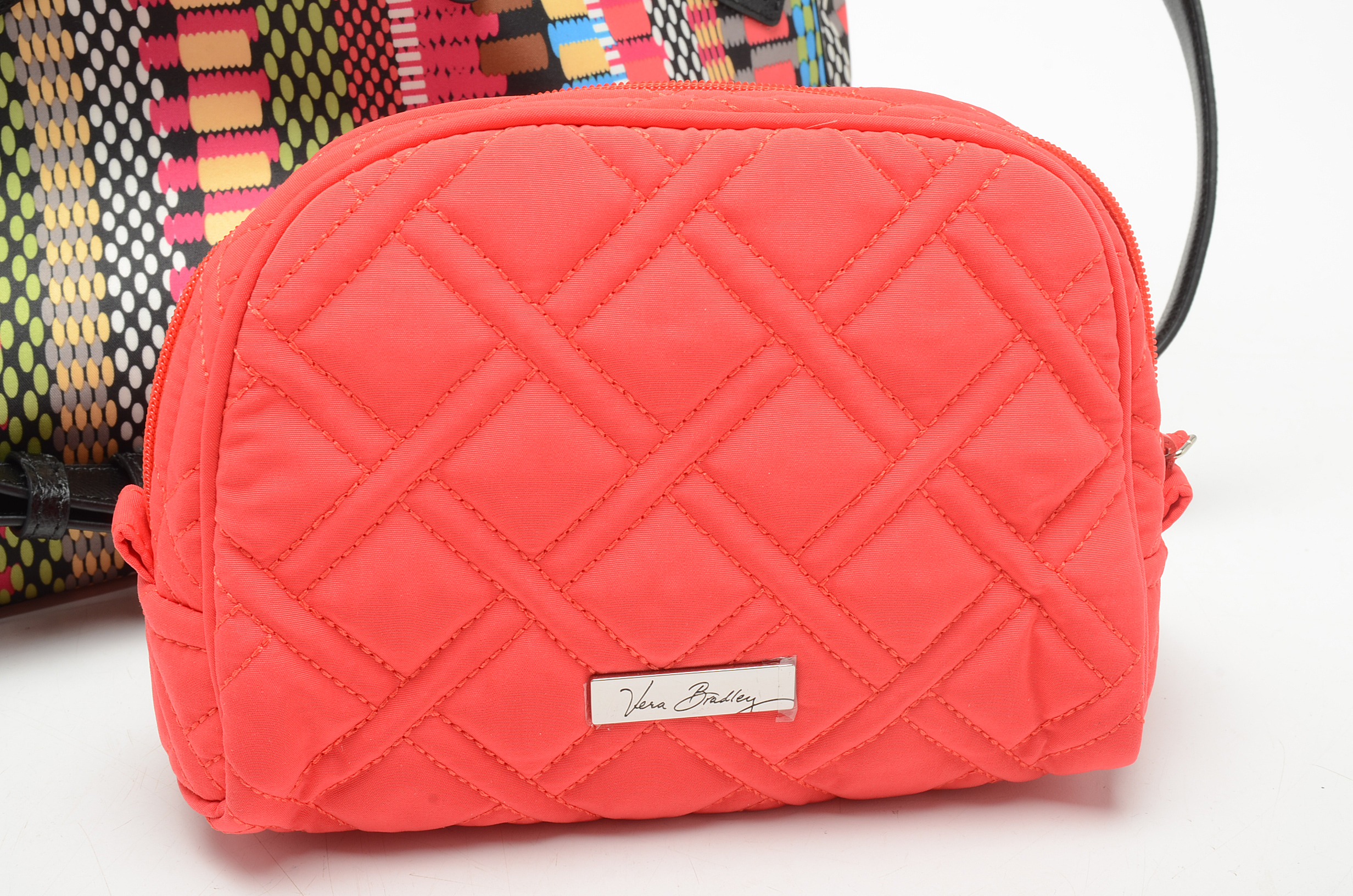 Vera Bradley Vivian “Cha-Cha” Multicolor Hobo Bag and Quilted Pouch