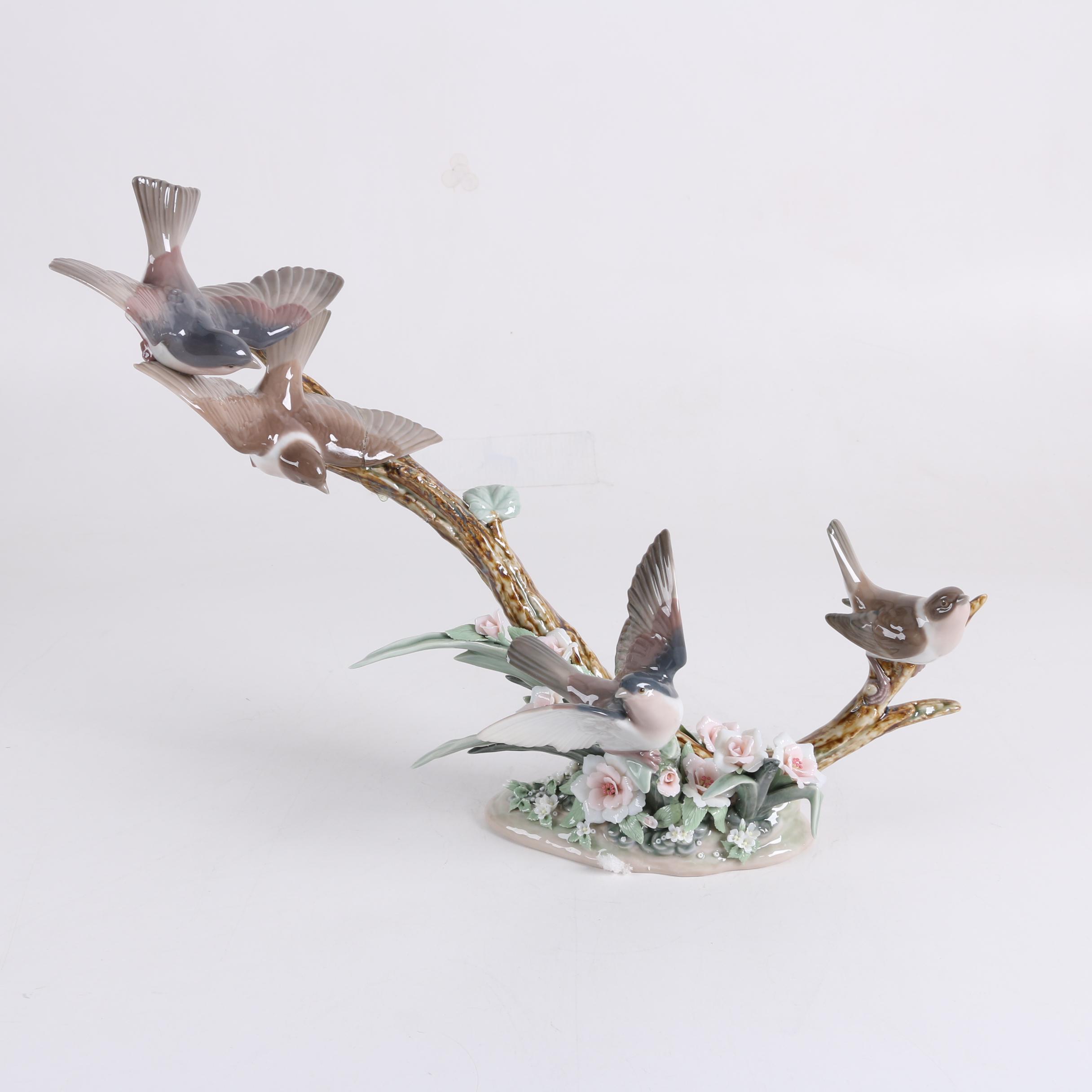Lladro "Flock of Birds" Porcelain Figurine
