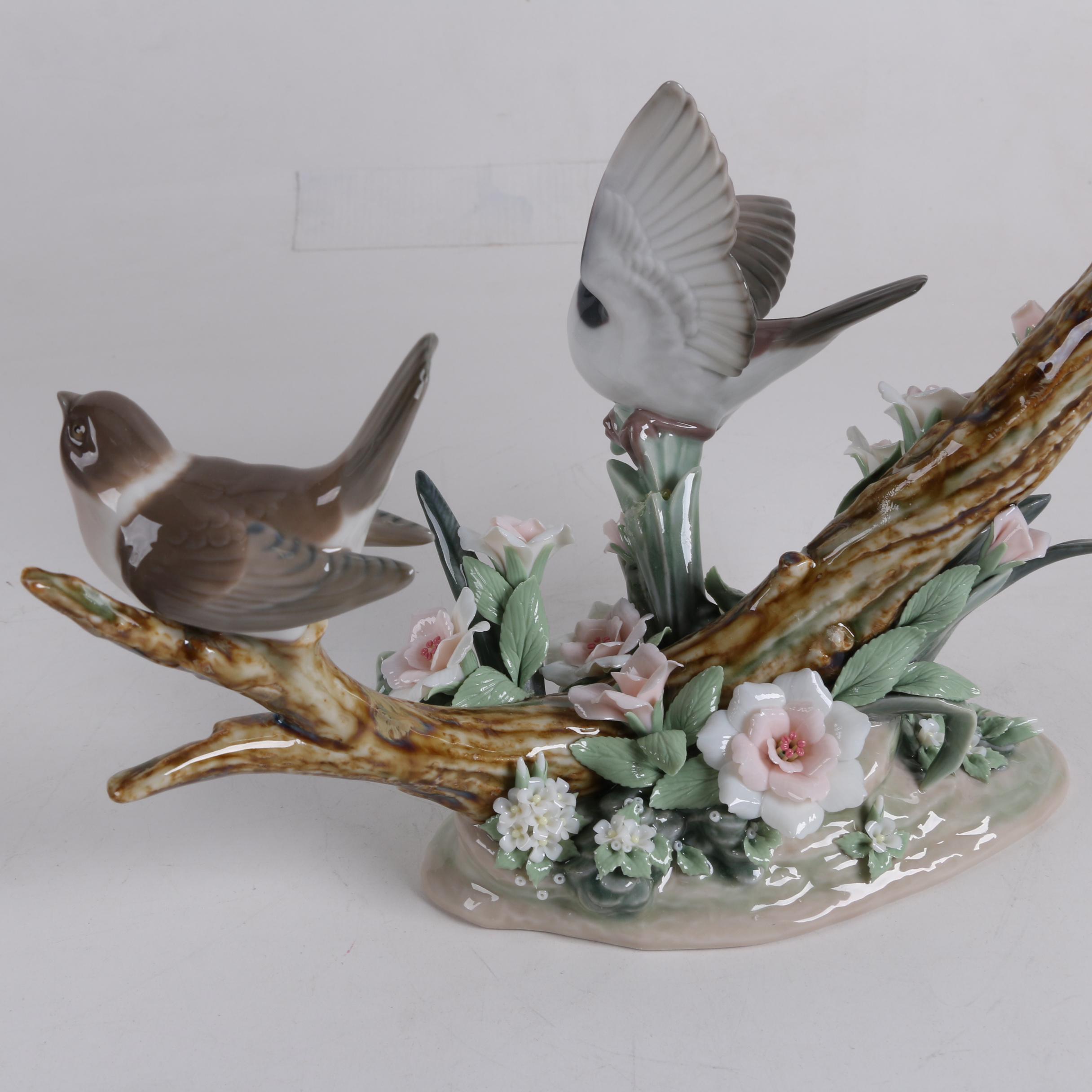 Lladro "Flock of Birds" Porcelain Figurine
