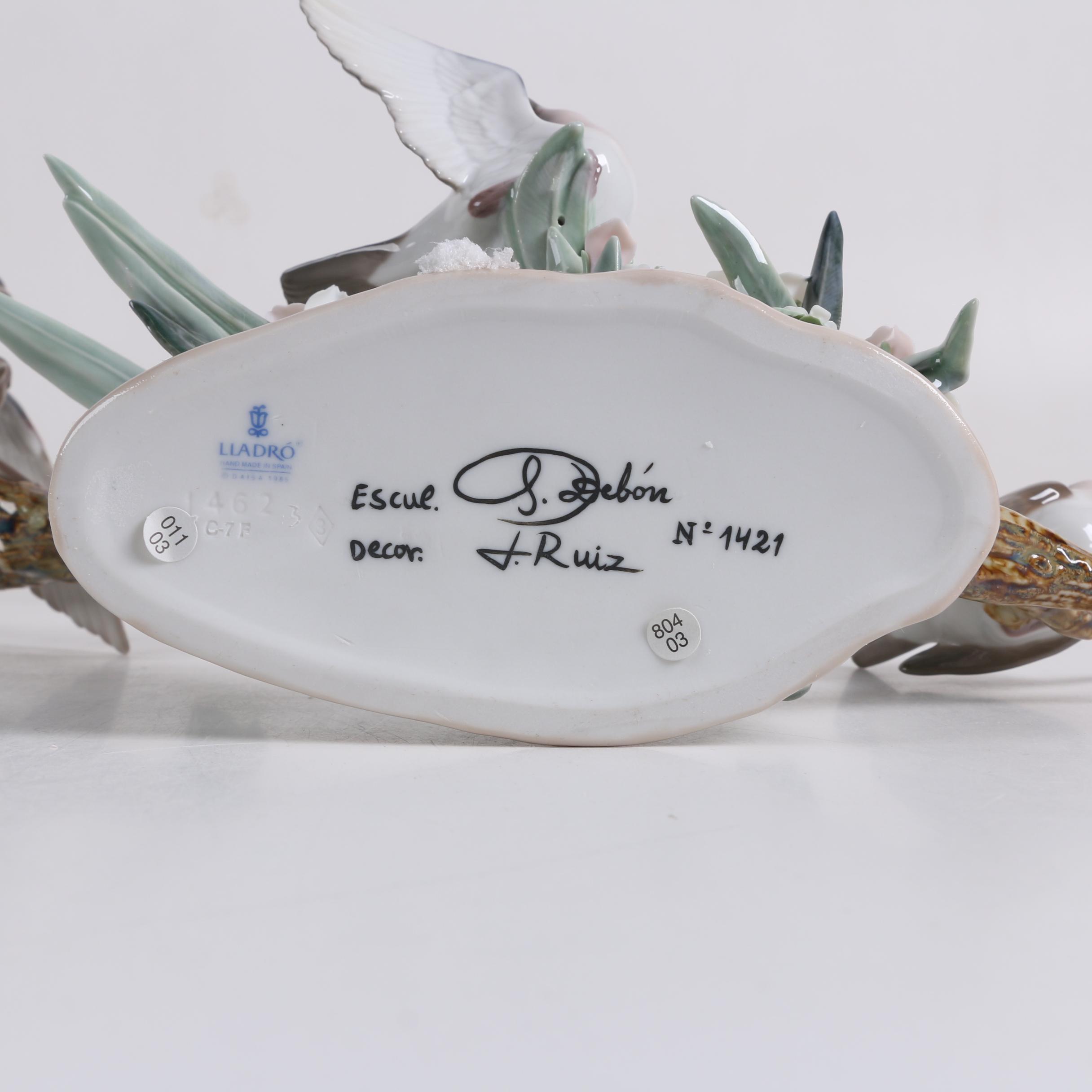 Lladro "Flock of Birds" Porcelain Figurine