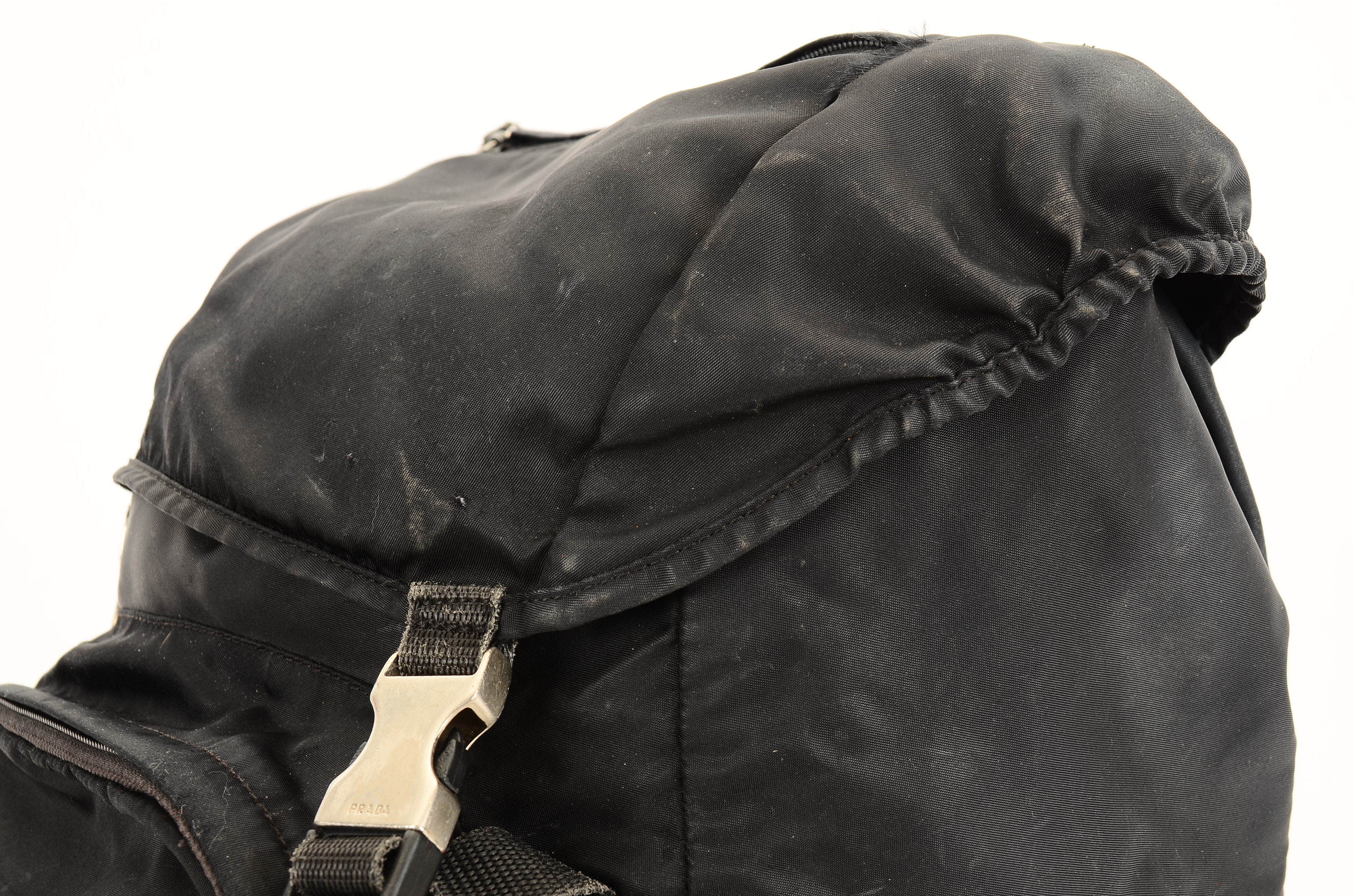 Vintage Prada Black Nylon Backpack