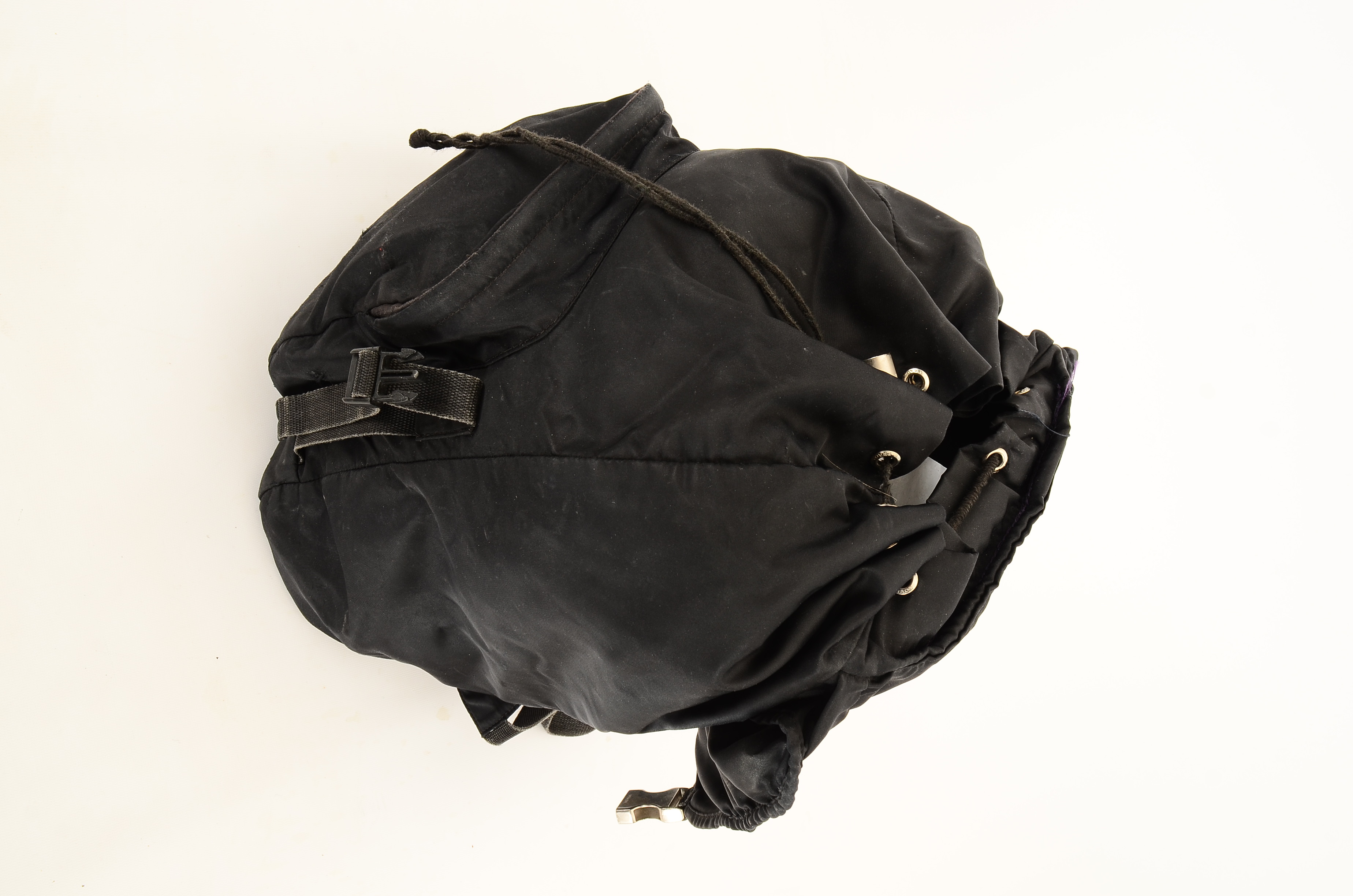 Vintage Prada Black Nylon Backpack