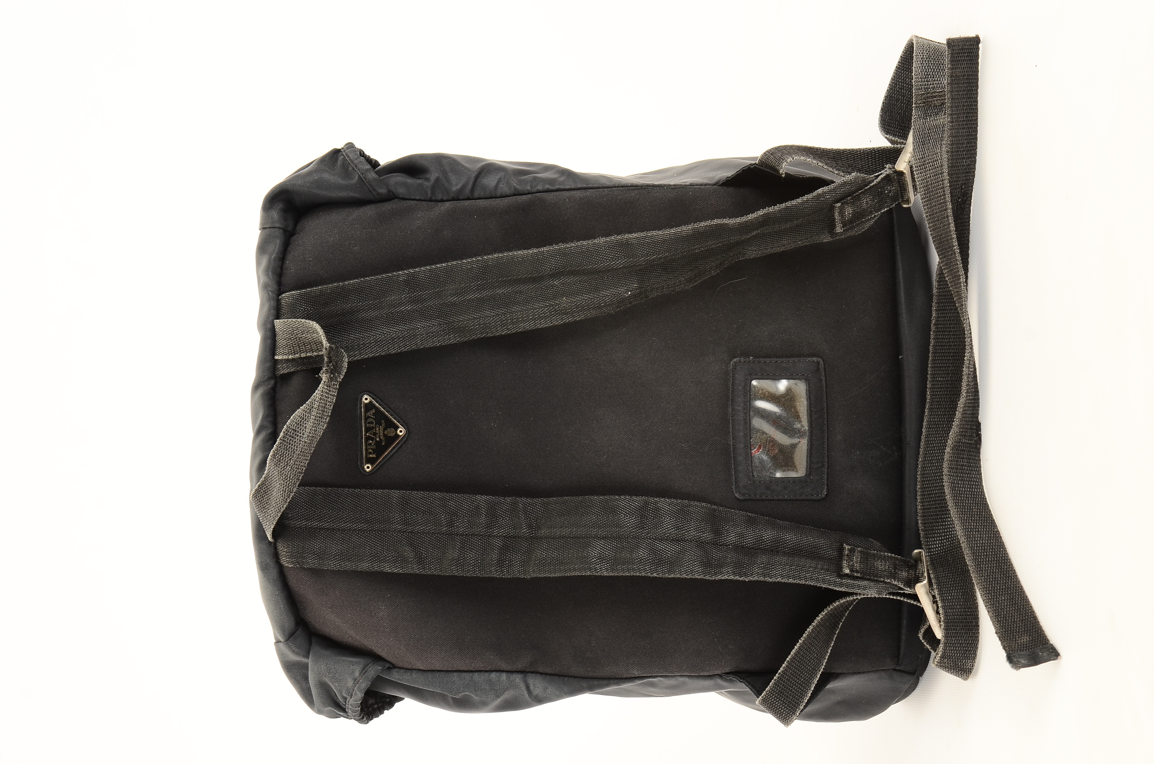 Vintage Prada Black Nylon Backpack