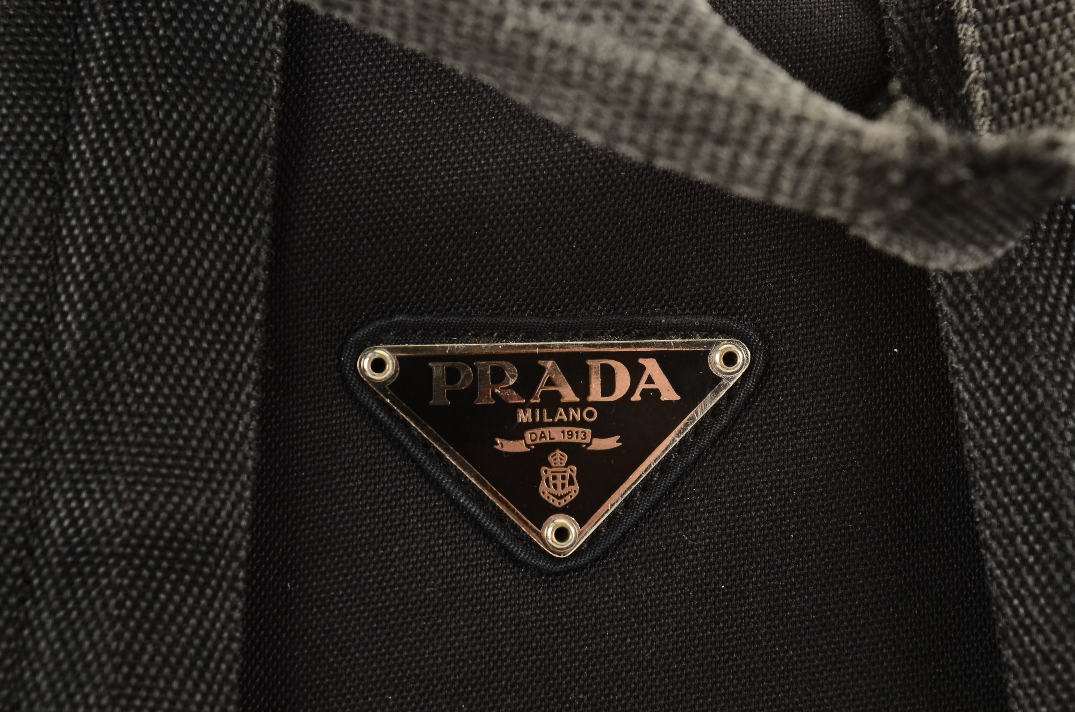 Vintage Prada Black Nylon Backpack