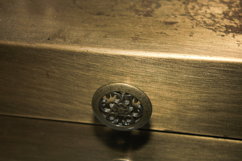 Brass Fireplace Tool Set with Stand