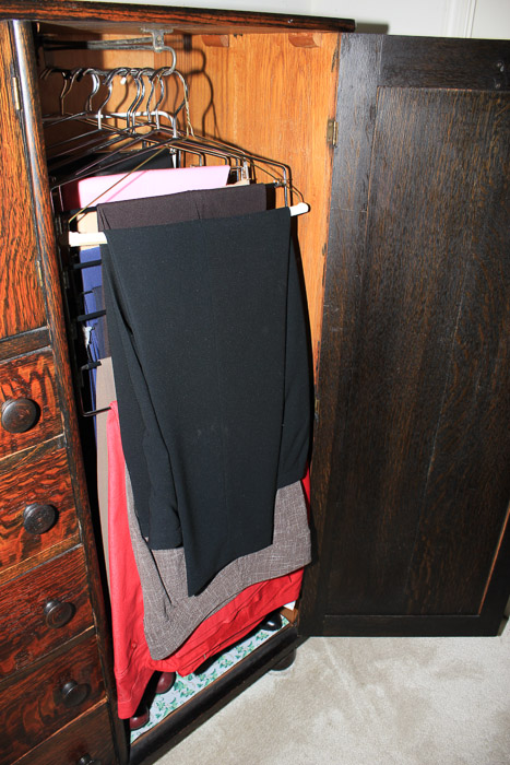 Vintage Quartersawn Oak Side by Side Chifforobe