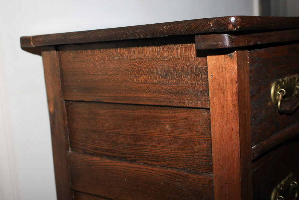 Antique Late Victorian Oak Chest of Drawers