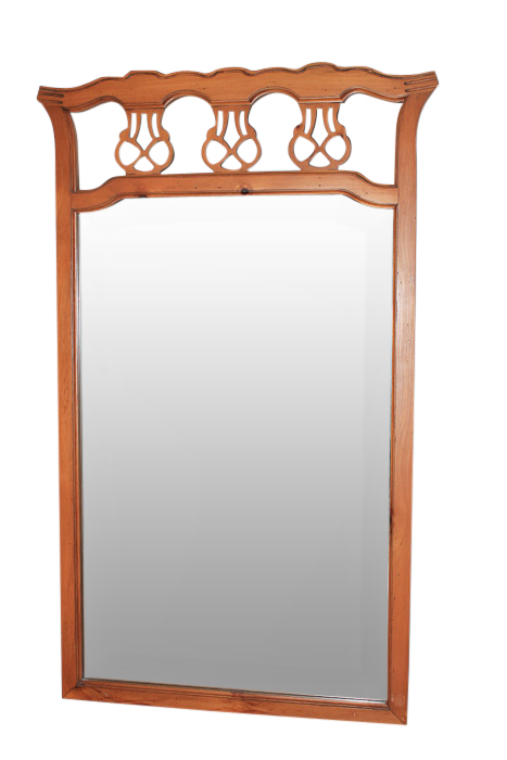 Vintage Colonial Style Pine Dresser with Mirror by Lane