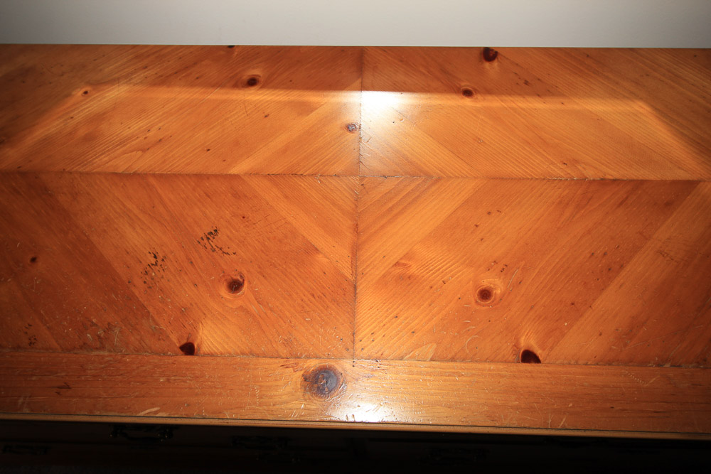 Vintage Colonial Style Pine Dresser with Mirror by Lane